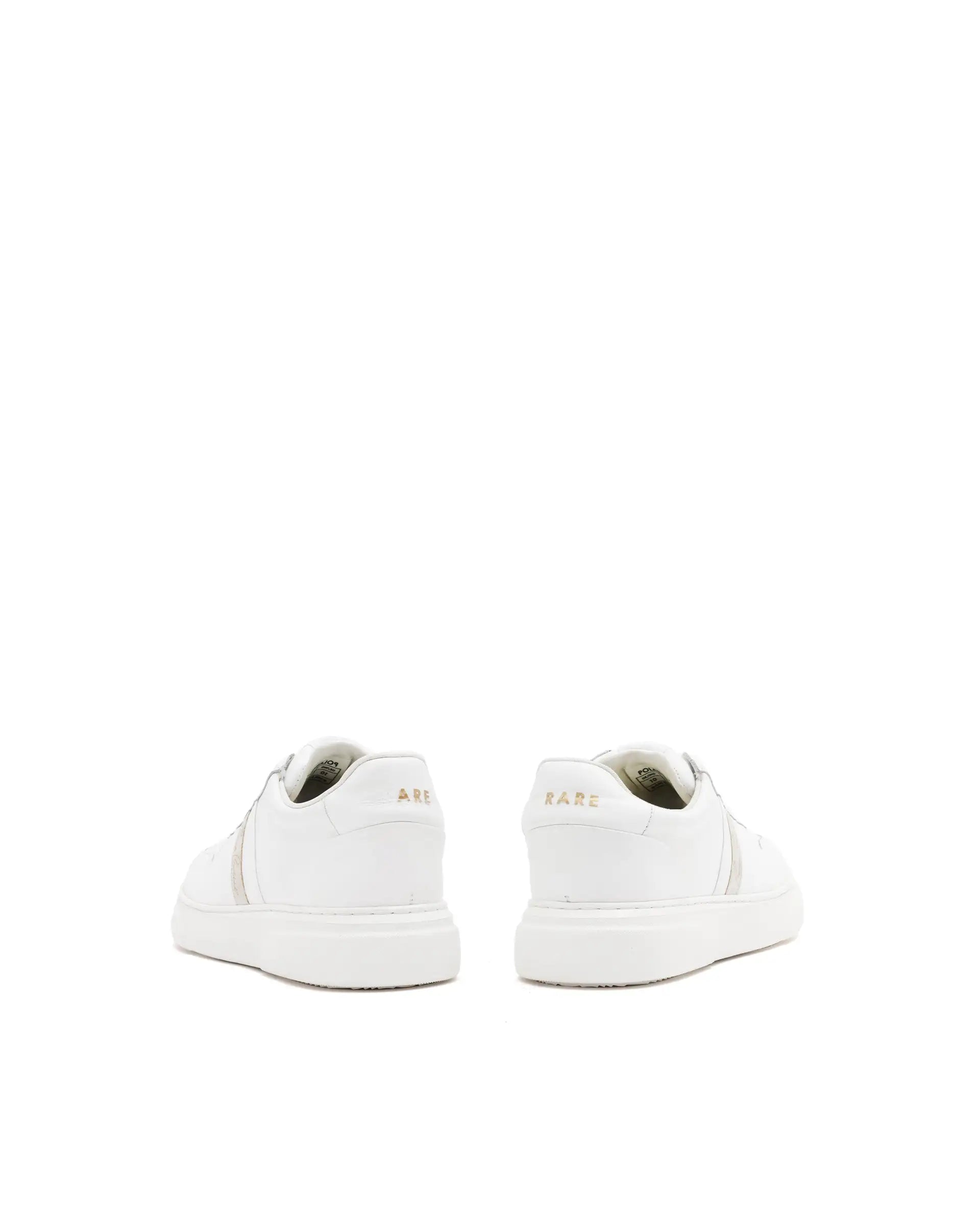 Rare Rabbit Mens Polaris White Round Toe Low Top Lace-Up Sneaker Shoes