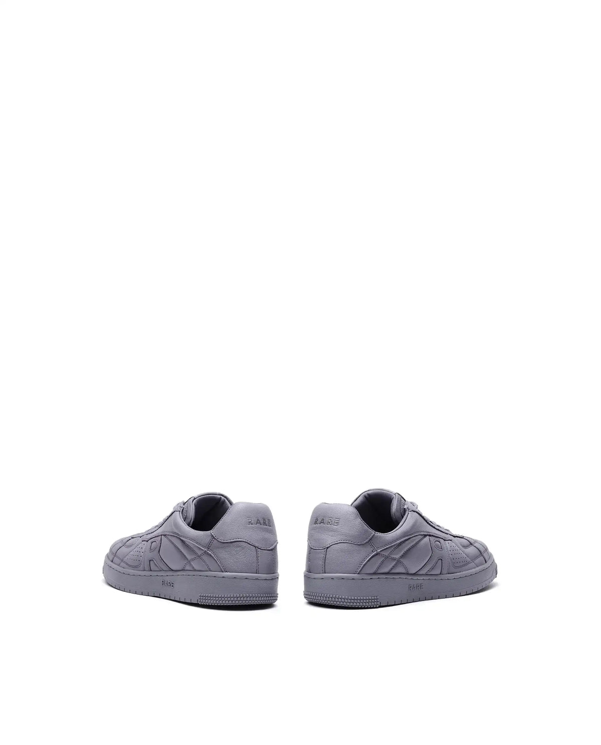 Rare Rabbit Men's Rango Grey Leather Lace-Up Closure Sneaker