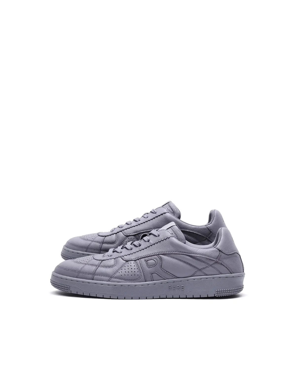 Rare Rabbit Men's Rango Grey Leather Lace-Up Closure Sneaker