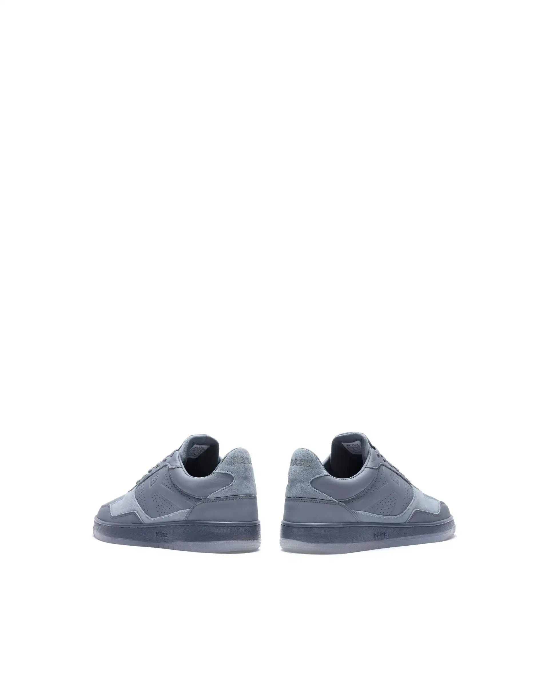 Rare Rabbit Men's Reven Grey Lace-Up Closure Leather Sneaker