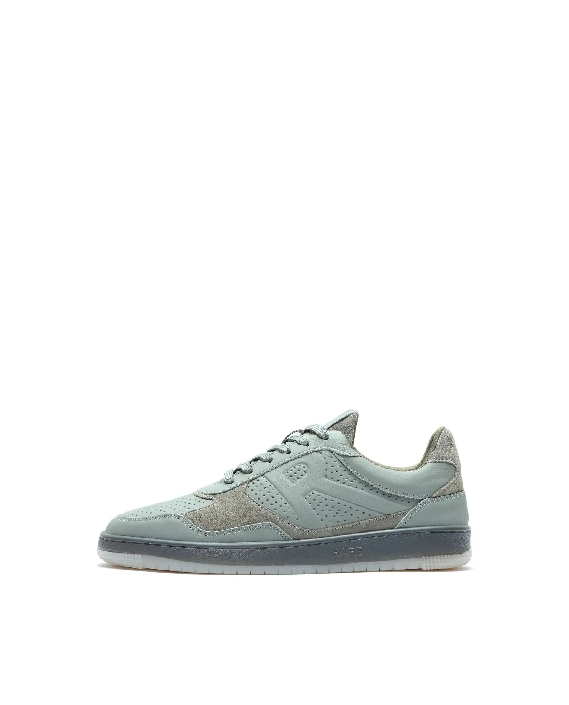 Rare Rabbit Men's Reven Sage Lace-Up Closure Leather Sneaker