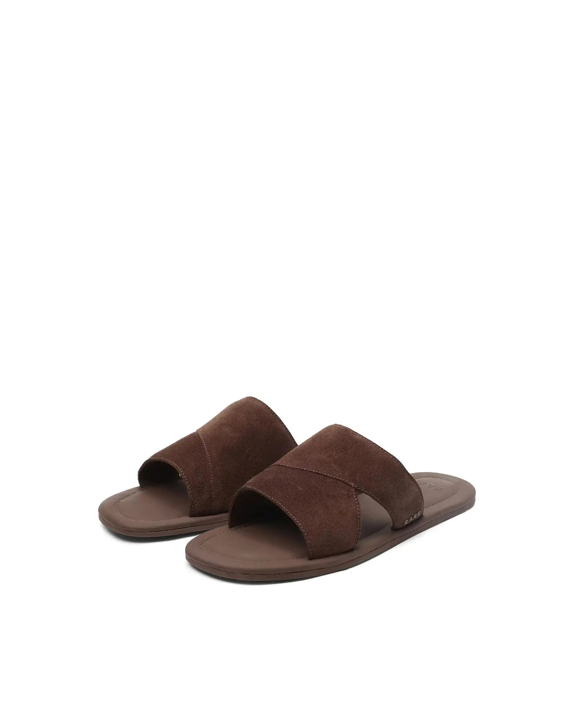 Rare Rabbit Men Rho Tan Slip-On Closure Sandal