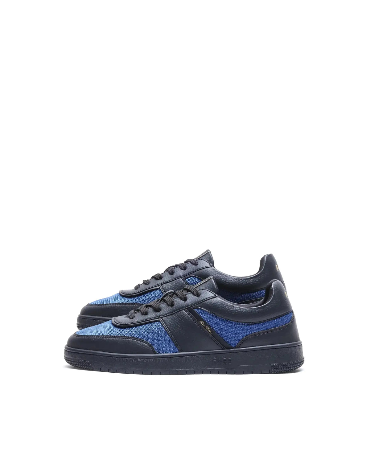 Rare Rabbit Men's Rubo Blue Micro Leather Sneaker