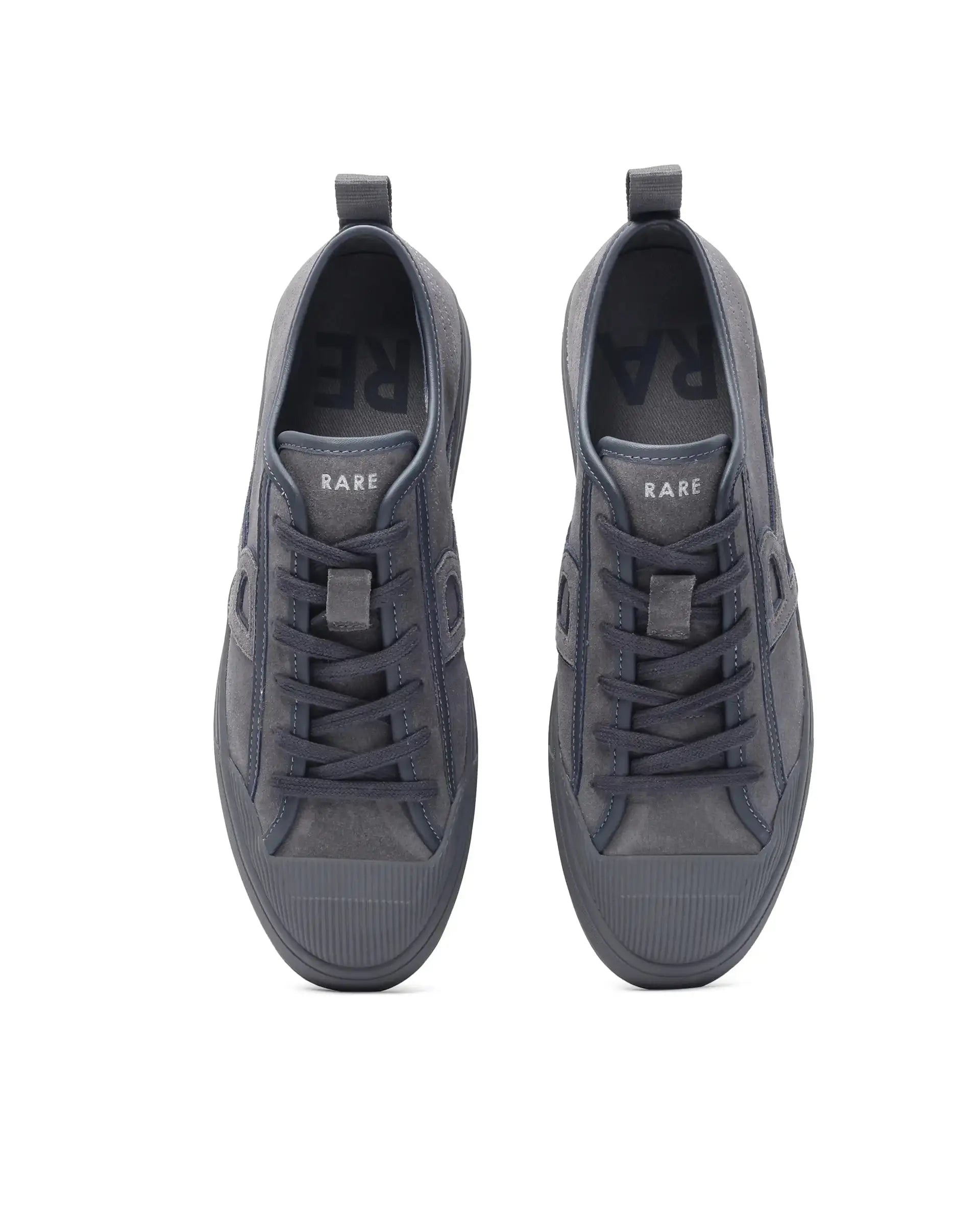 Rare Rabbit Men Sauron-2 Dark Grey Lace-Up Shoes