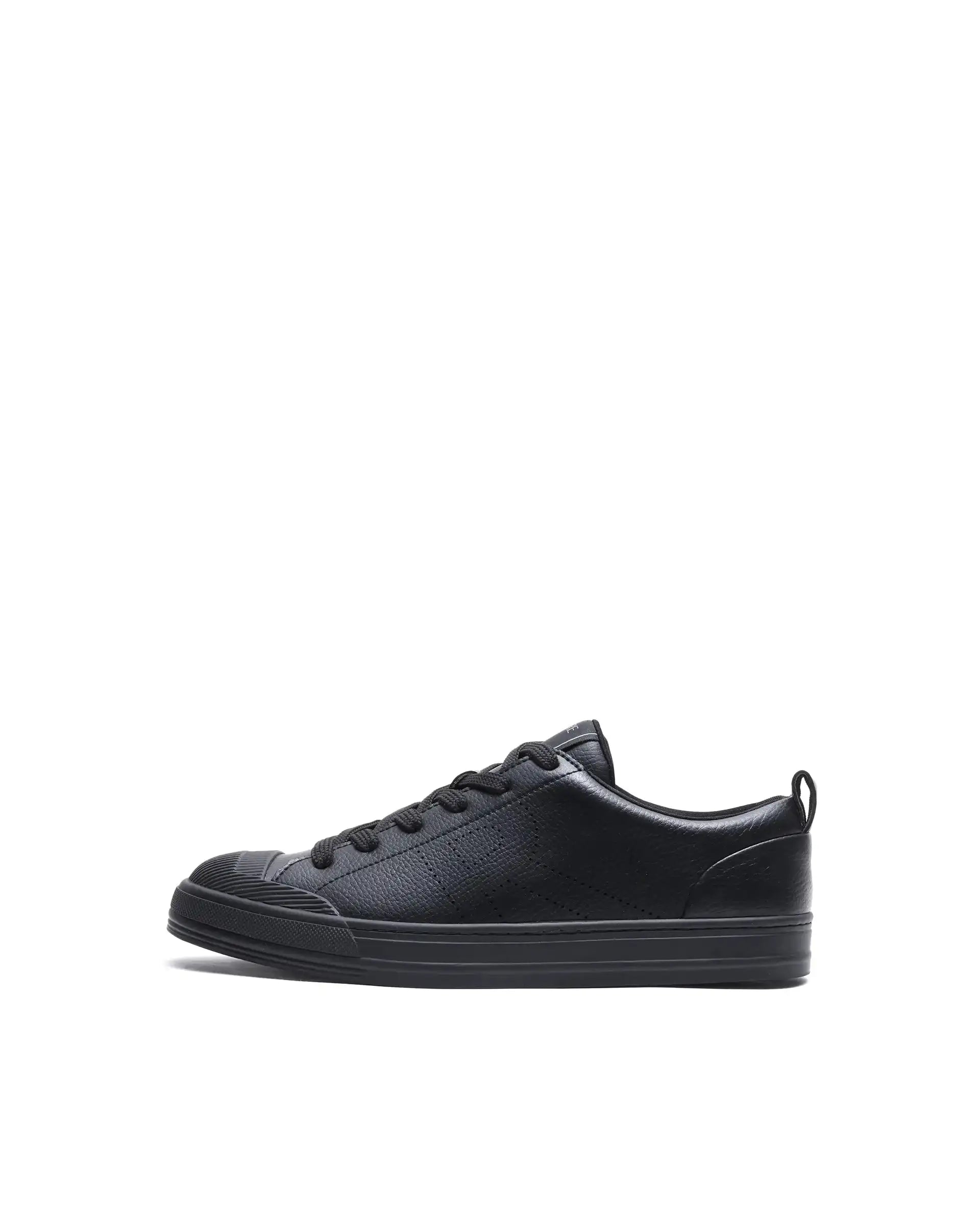 Rare Rabbit Men's Sauron 25 Black Micro Leather Sneaker