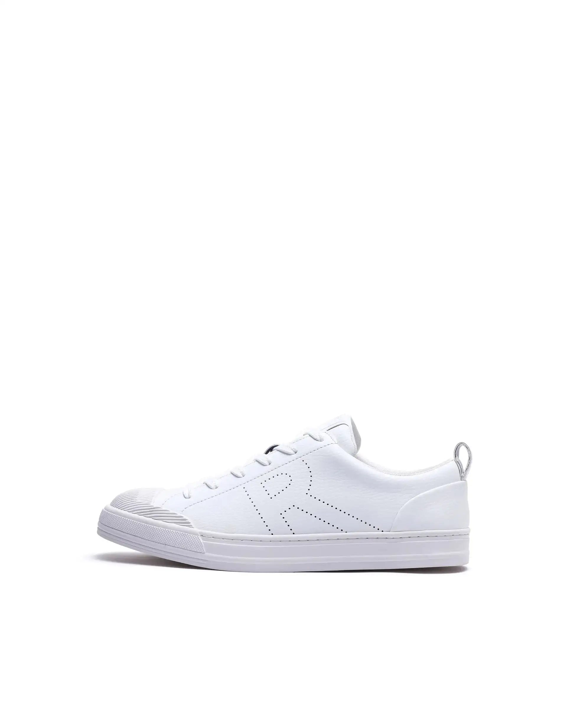 Rare Rabbit Men's Sauron 25 White Micro Leather Sneaker