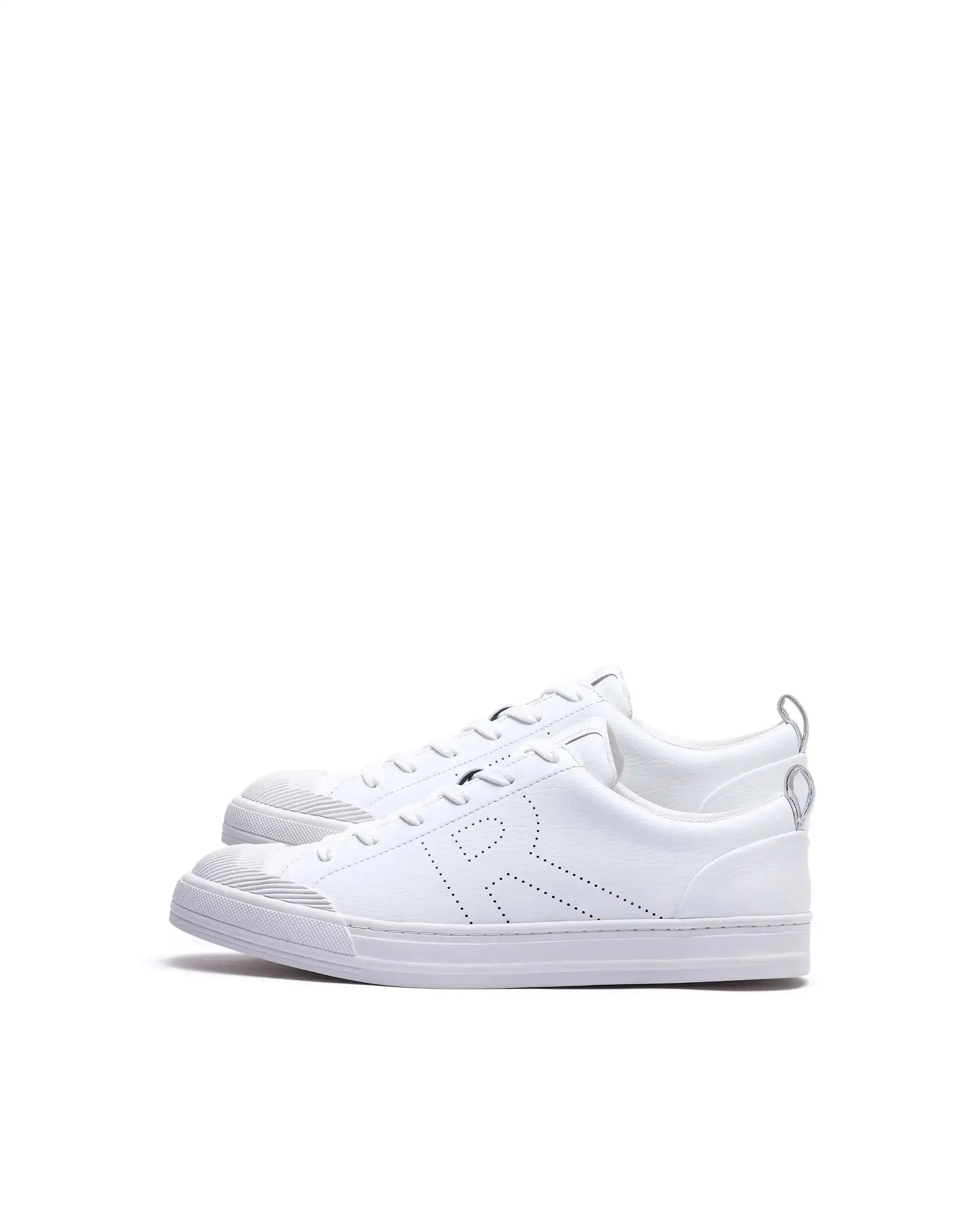Rare Rabbit Men's Sauron 25 White Micro Leather Sneaker