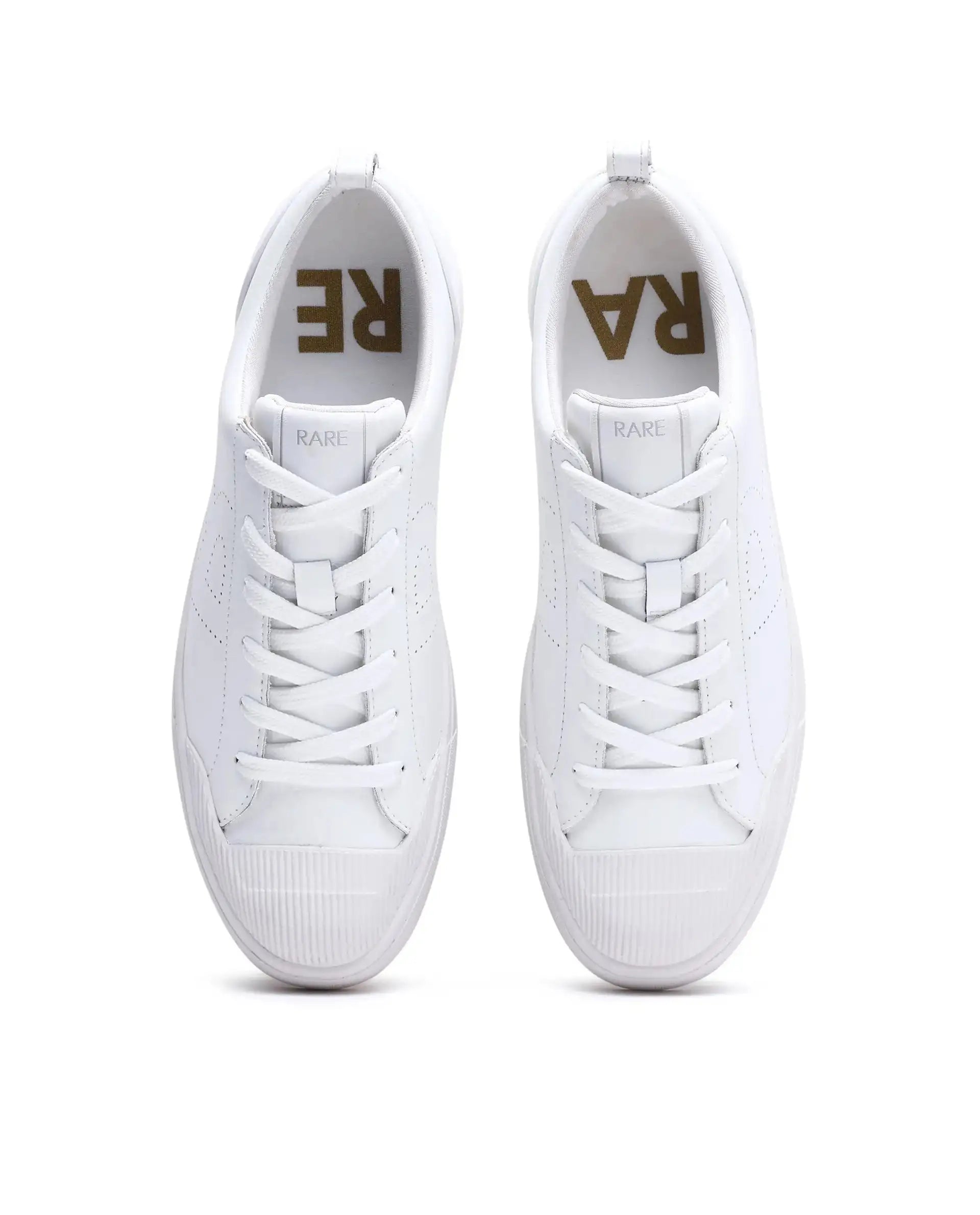 Rare Rabbit Men's Sauron 25 White Micro Leather Sneaker