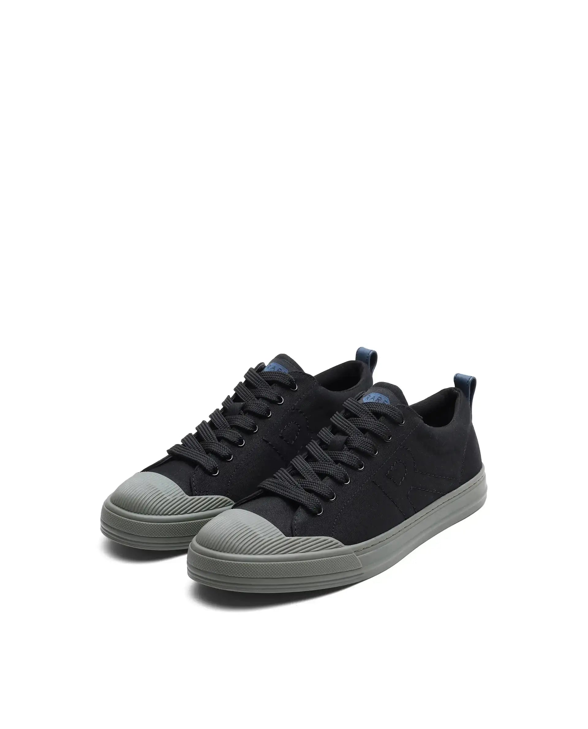 Rare Rabbit Men's Sauron 77 Black Canvas Fabric Sneaker