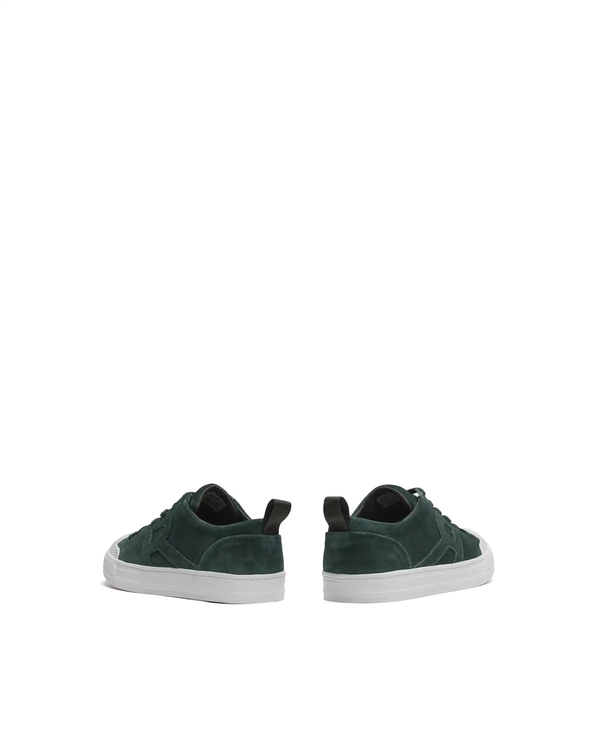 Rare Rabbit Men Sauron Green Round Toe Premium Suede Lace Up Low Top Sneaker Shoes