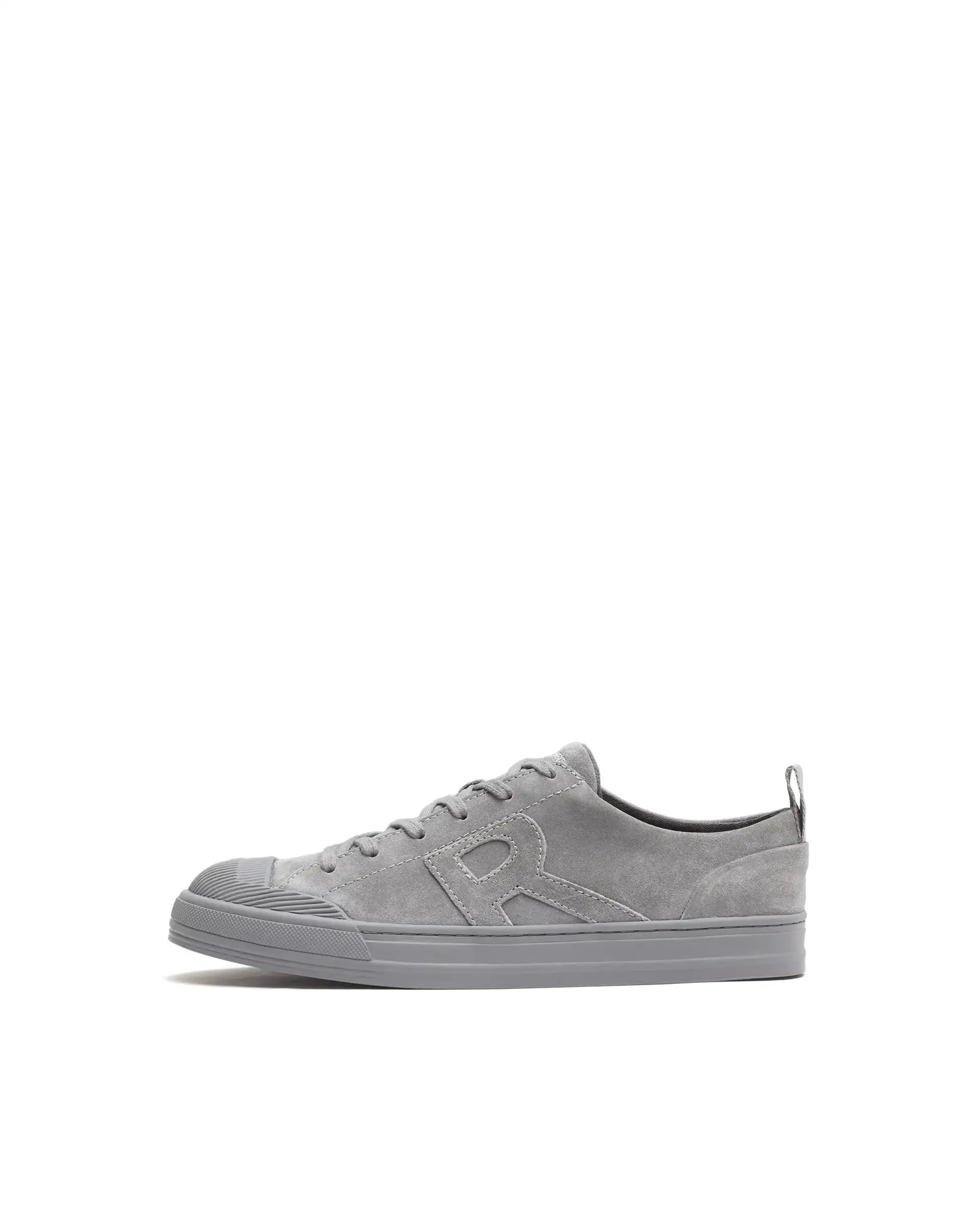 Rare Rabbit Men Sauron Light Grey Lace-Up Shoes