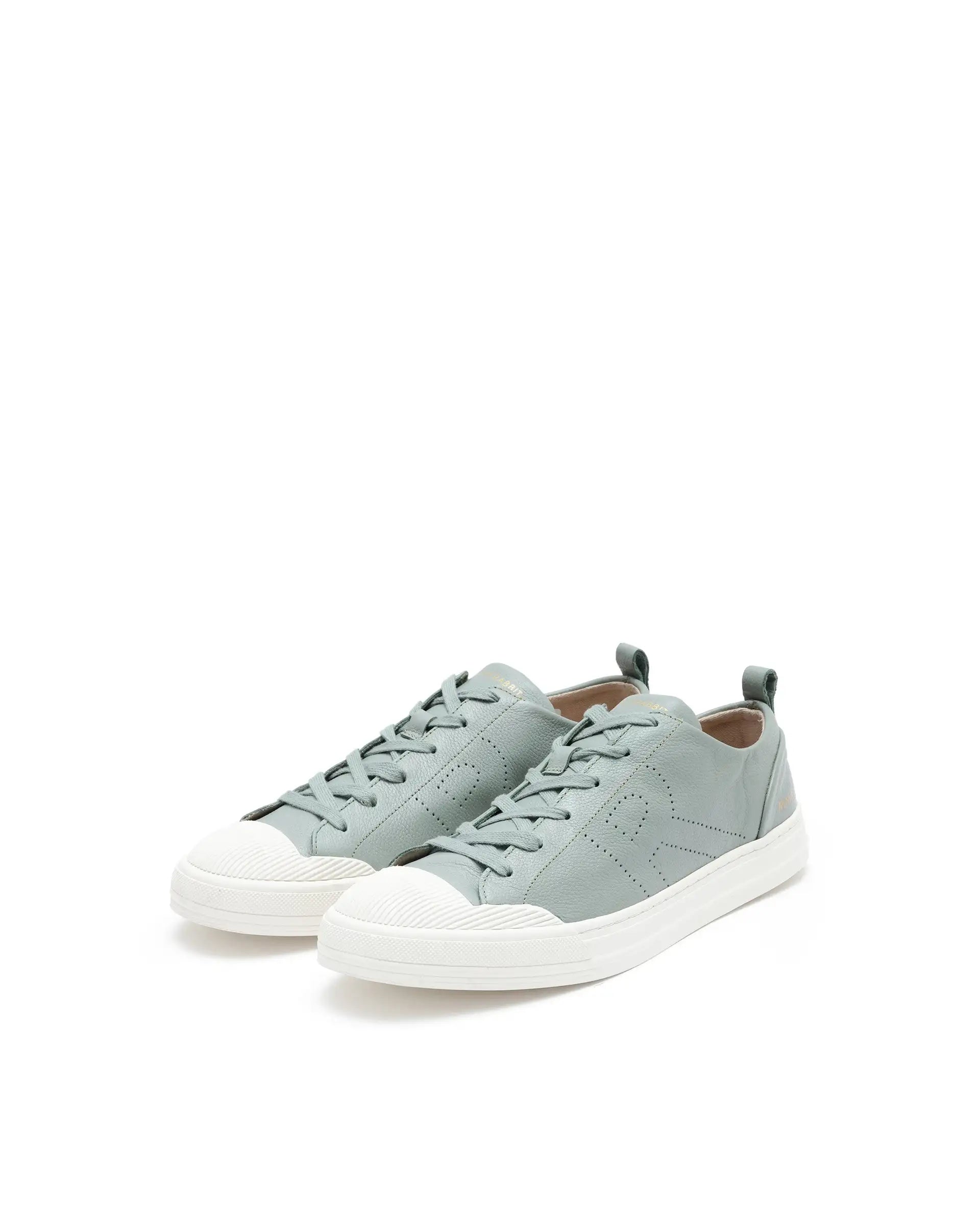 Rare Rabbit Mens Sauron Pro Sage Premium Milled Leather Lace Up Low Top Round Toe Sneaker Shoes