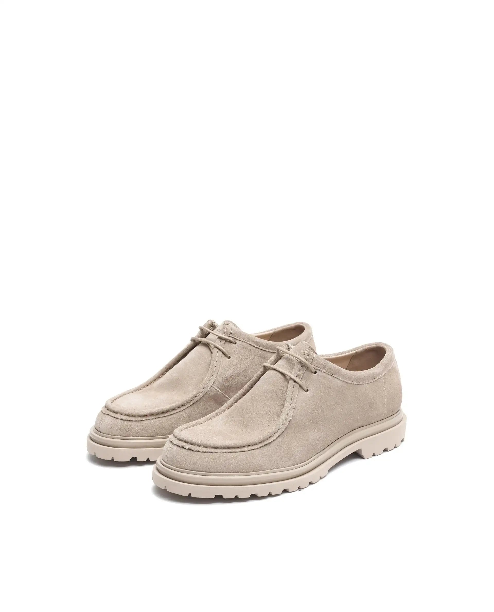 Rare Rabbit Men Seoul Light Beige Lace-Up Shoes