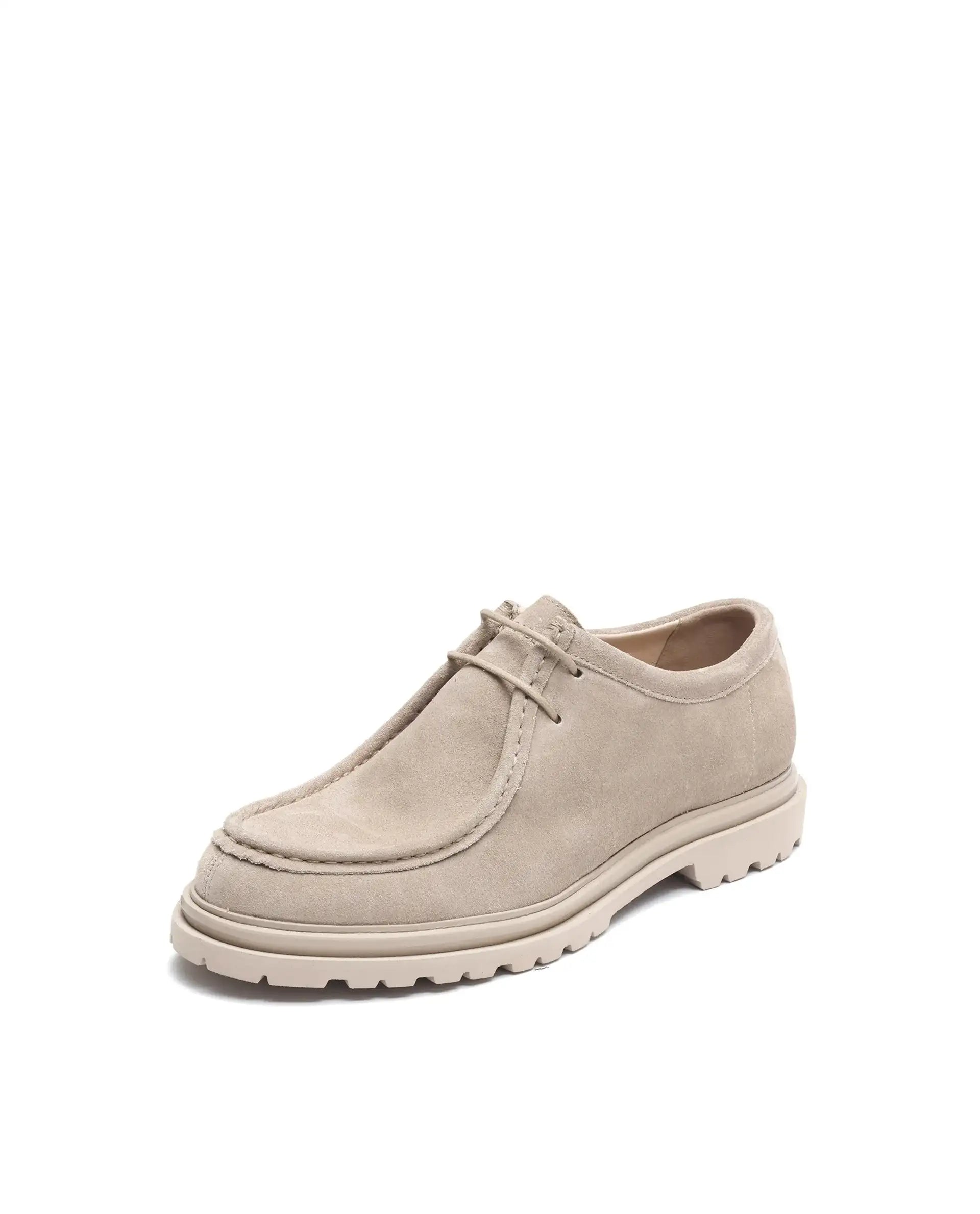 Rare Rabbit Men Seoul Light Beige Lace-Up Shoes