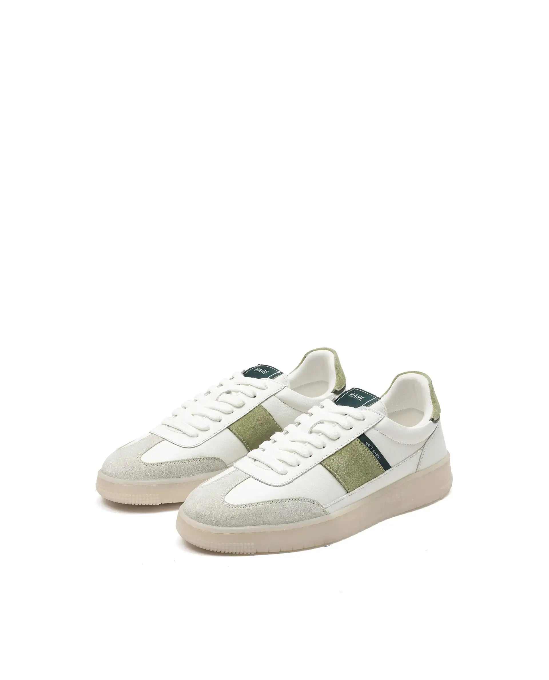 Rare Rabbit Men Sirius Sage Green Lace-Up Closure Shoes