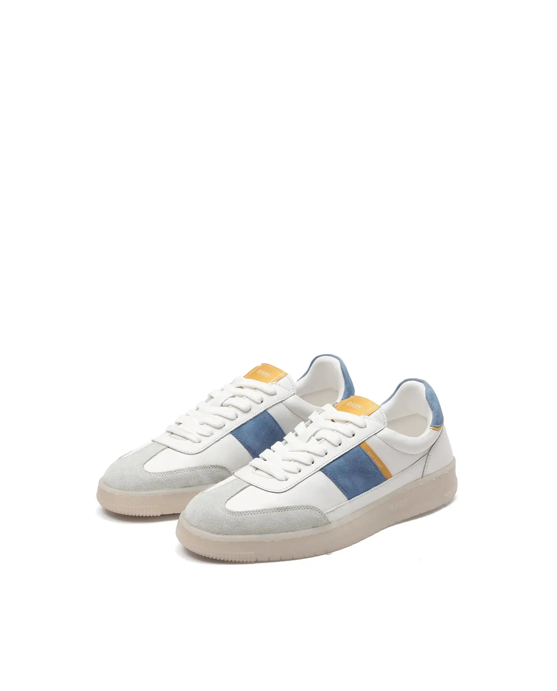 Rare Rabbit Men Sirius White Lace-Up Closure Sneakers