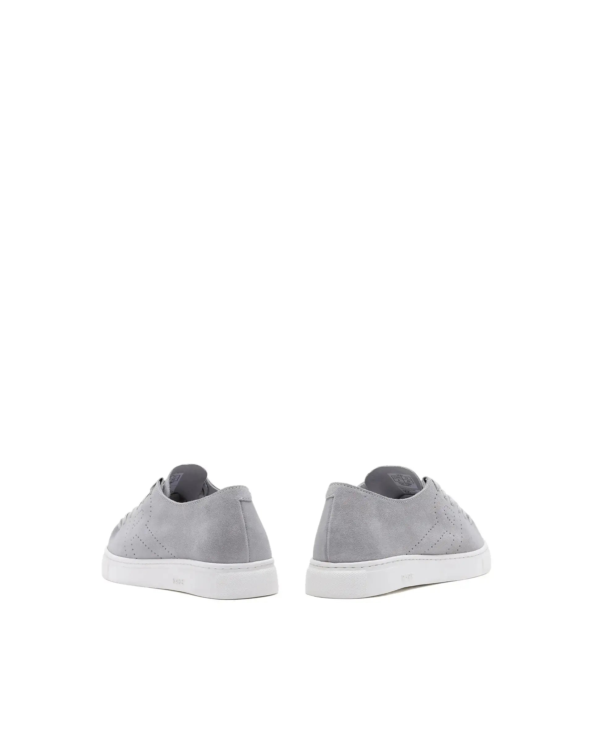 Rare Rabbit Men Skin Light Grey Suede Monotone Upper Low-Top Lace-Up Plain Shoes