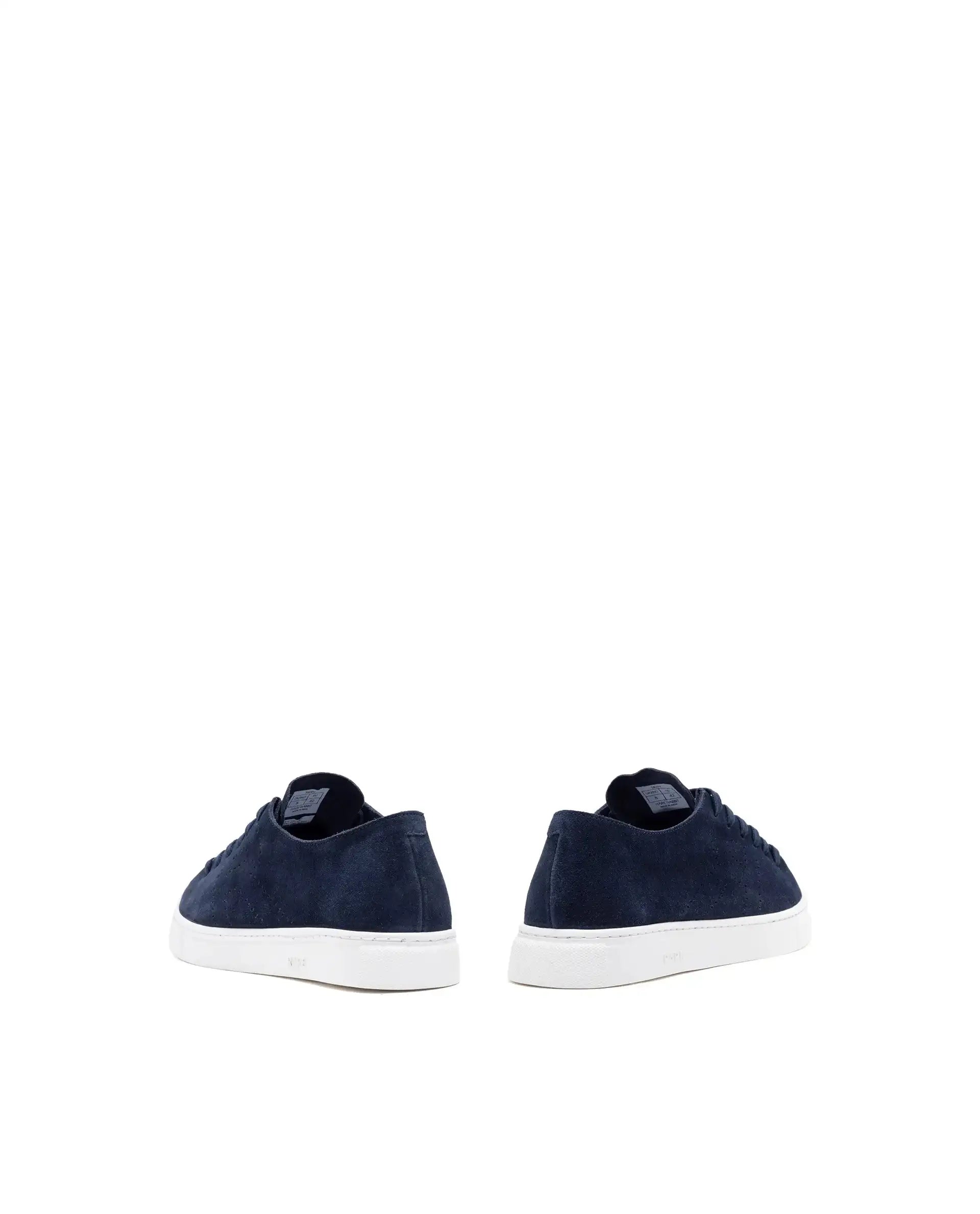 Rare Rabbit Men Skin Navy Suede Monotone Upper Low-Top Lace-Up Plain Shoes