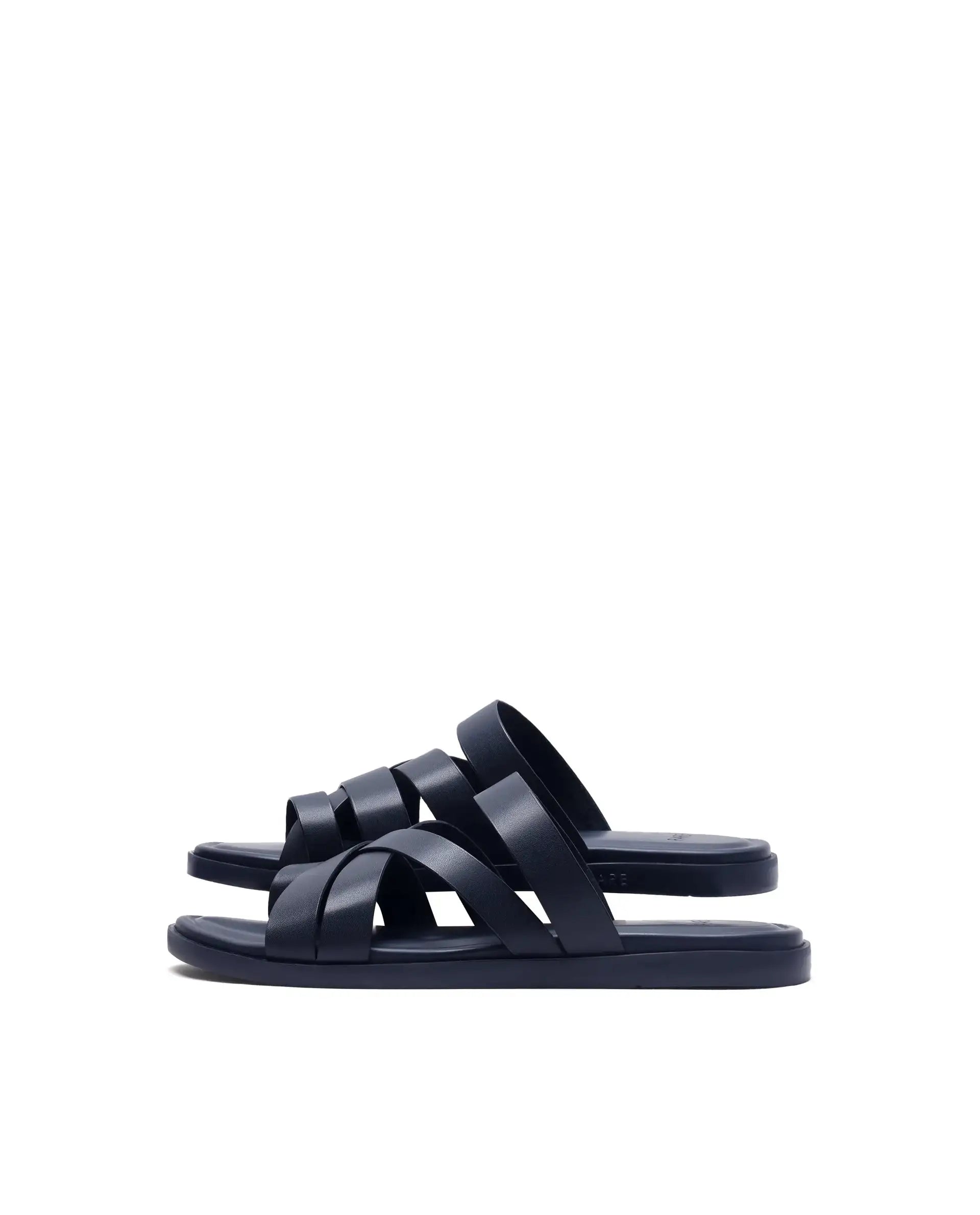 Rare Rabbit Men Soho Navy Slip-On Closure Sandal