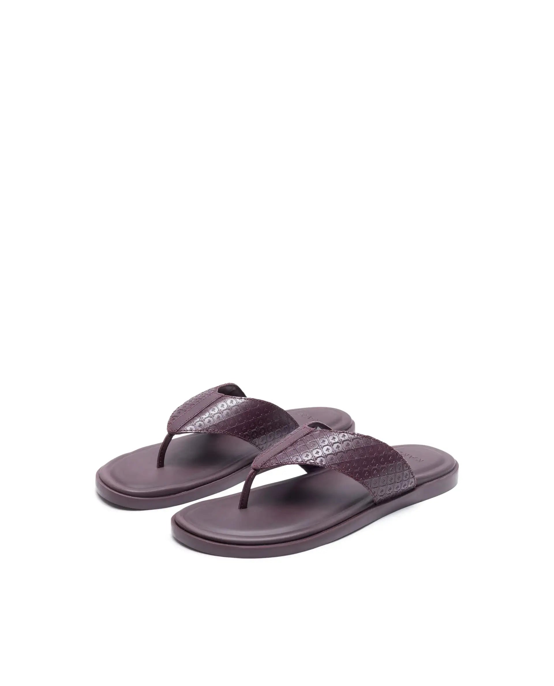 Rare Rabbit Men's Starry Bordo Slip-On Closure Sandal