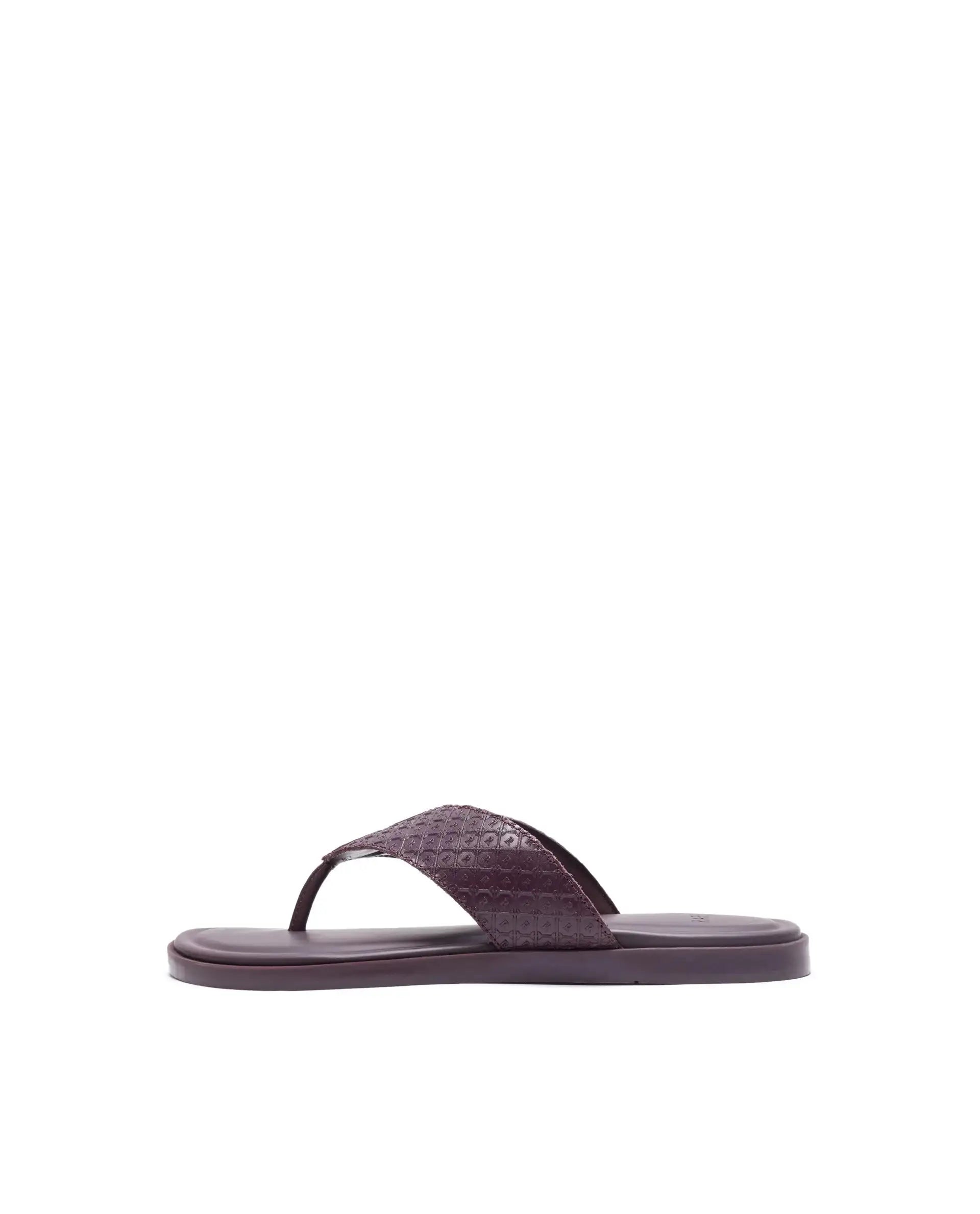 Rare Rabbit Men's Starry Bordo Slip-On Closure Sandal