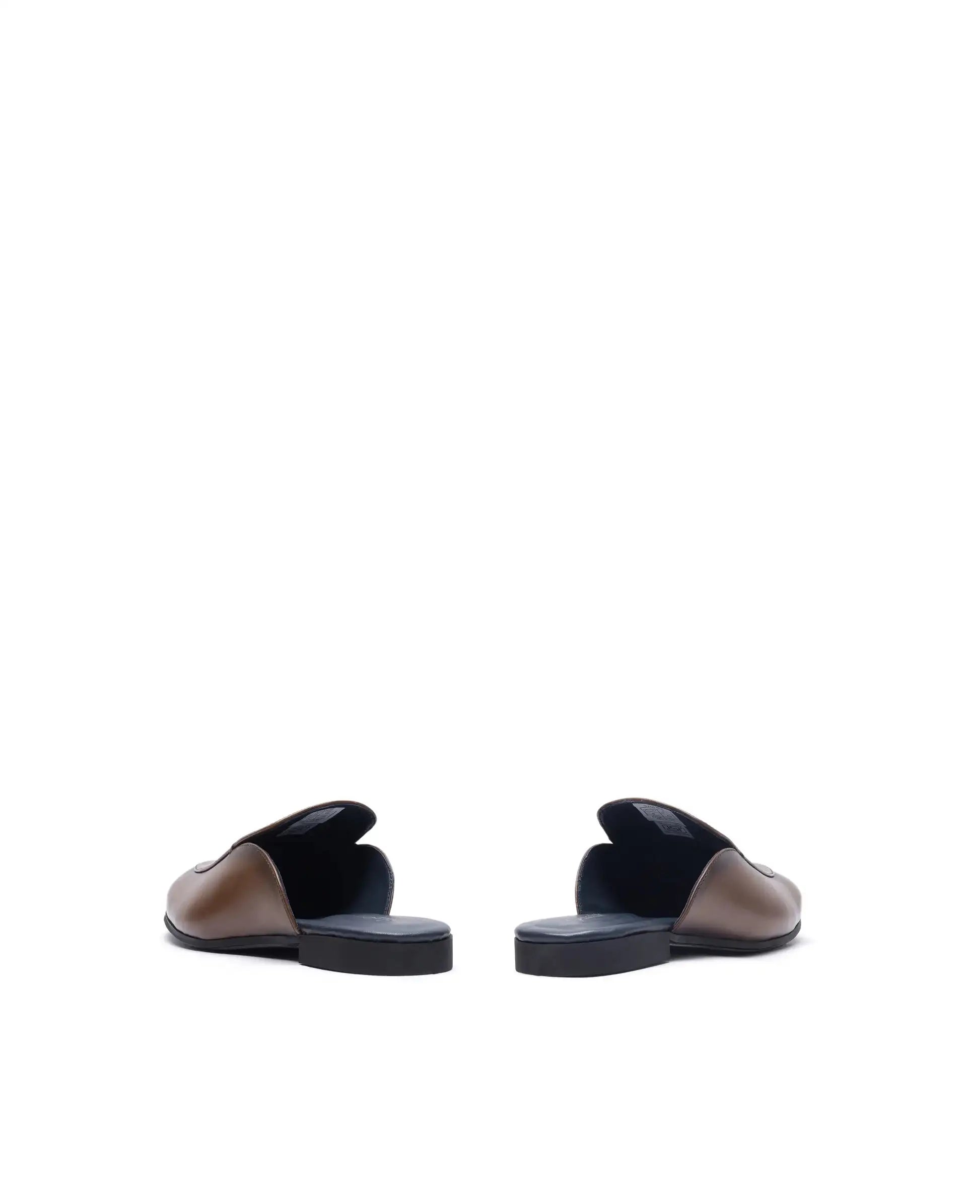 Rare Rabbit Men Sydney Cappacinno Tan Slip-On Mule