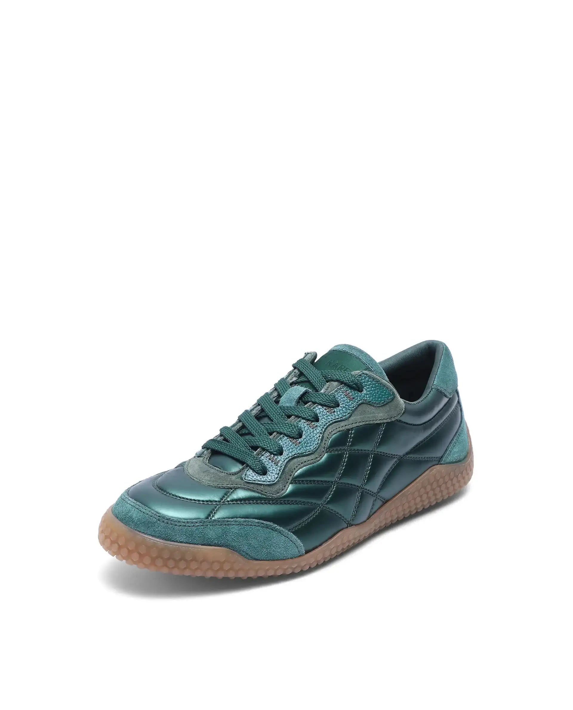 Rare Rabbit Men's Temo Green Parachute Lace-Up Closure Sneaker