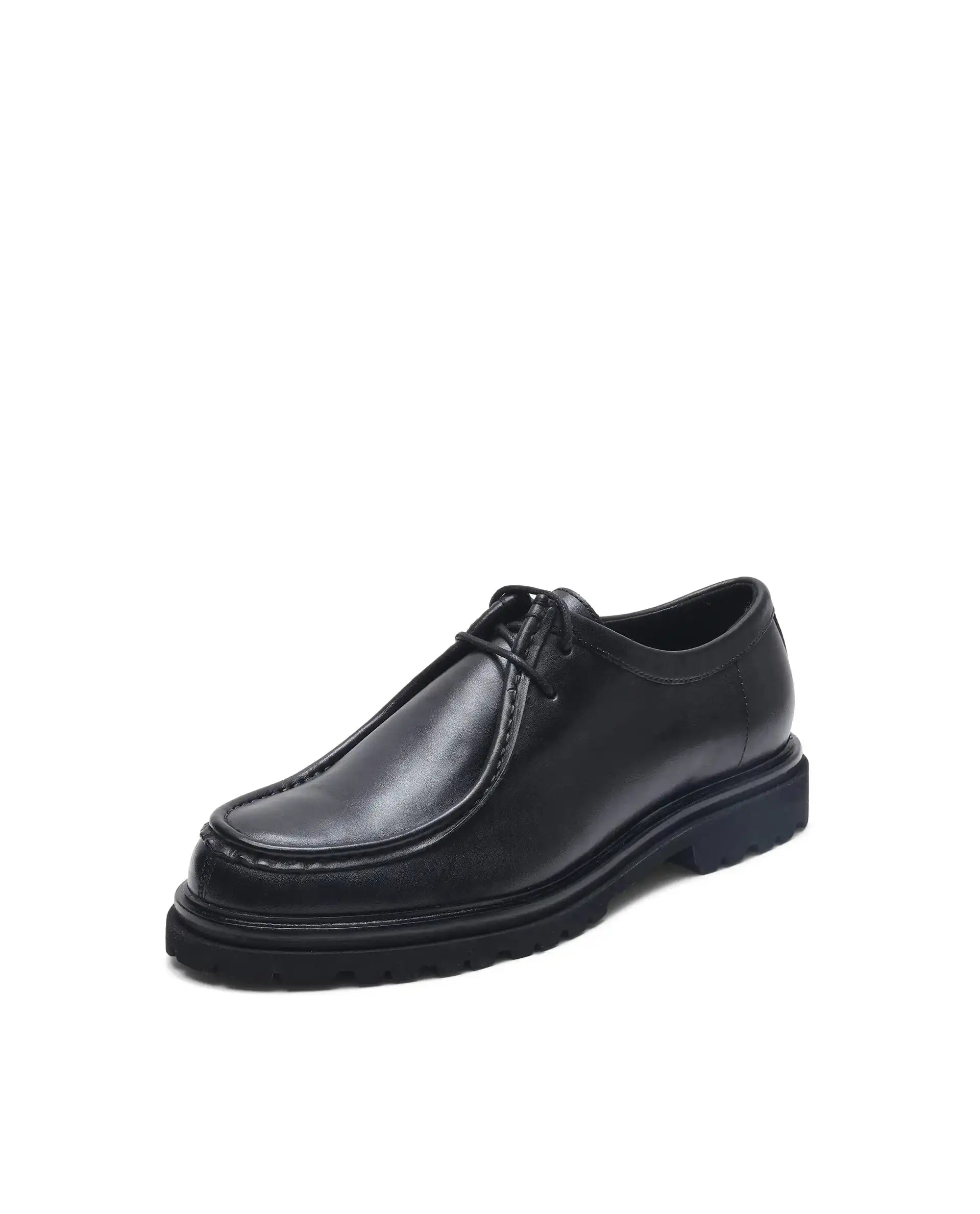 Rare Rabbit Men Torhill Black Lace-Up Shoe