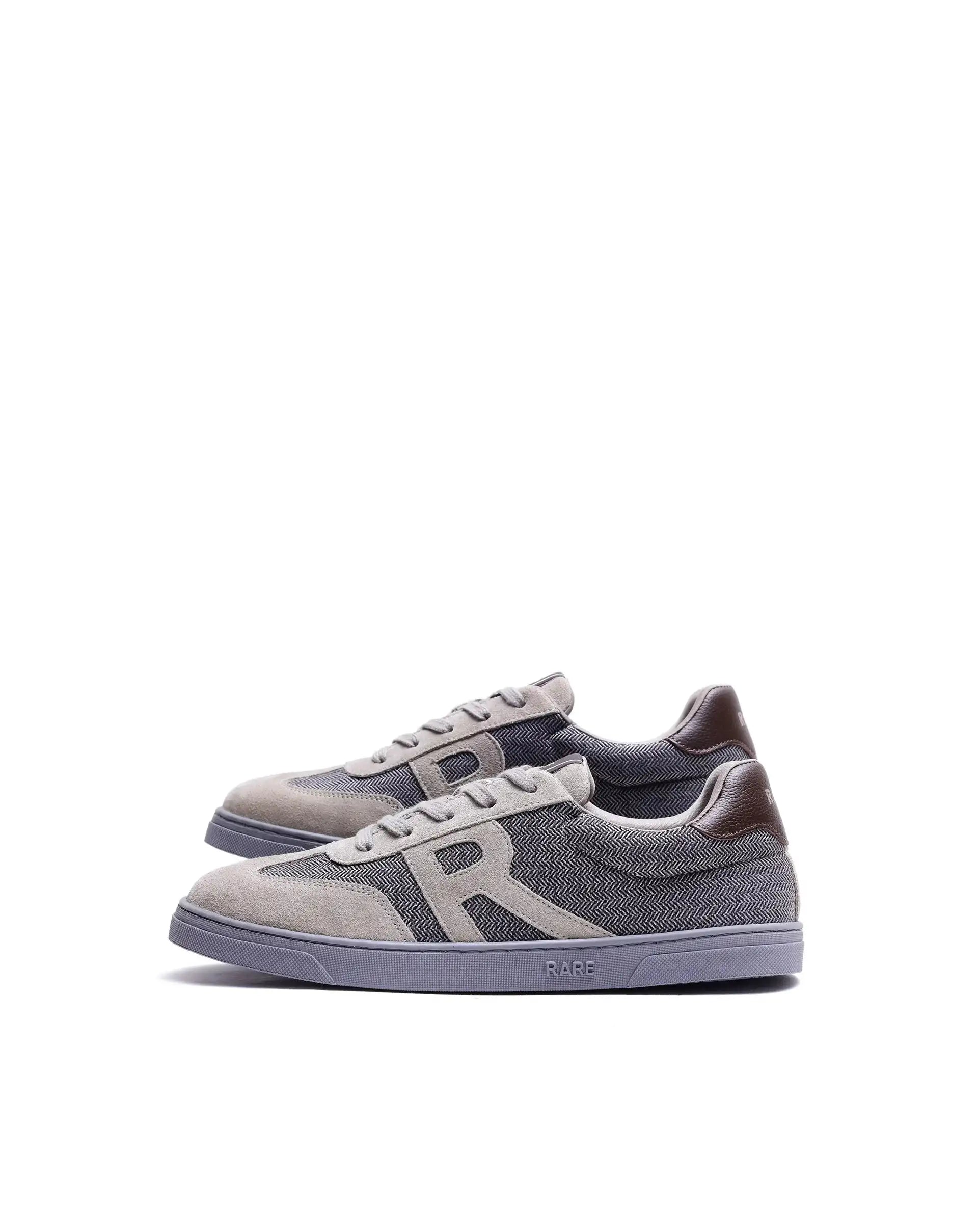 Rare Rabbit Men's Tote Grey Suede Leather Sneaker