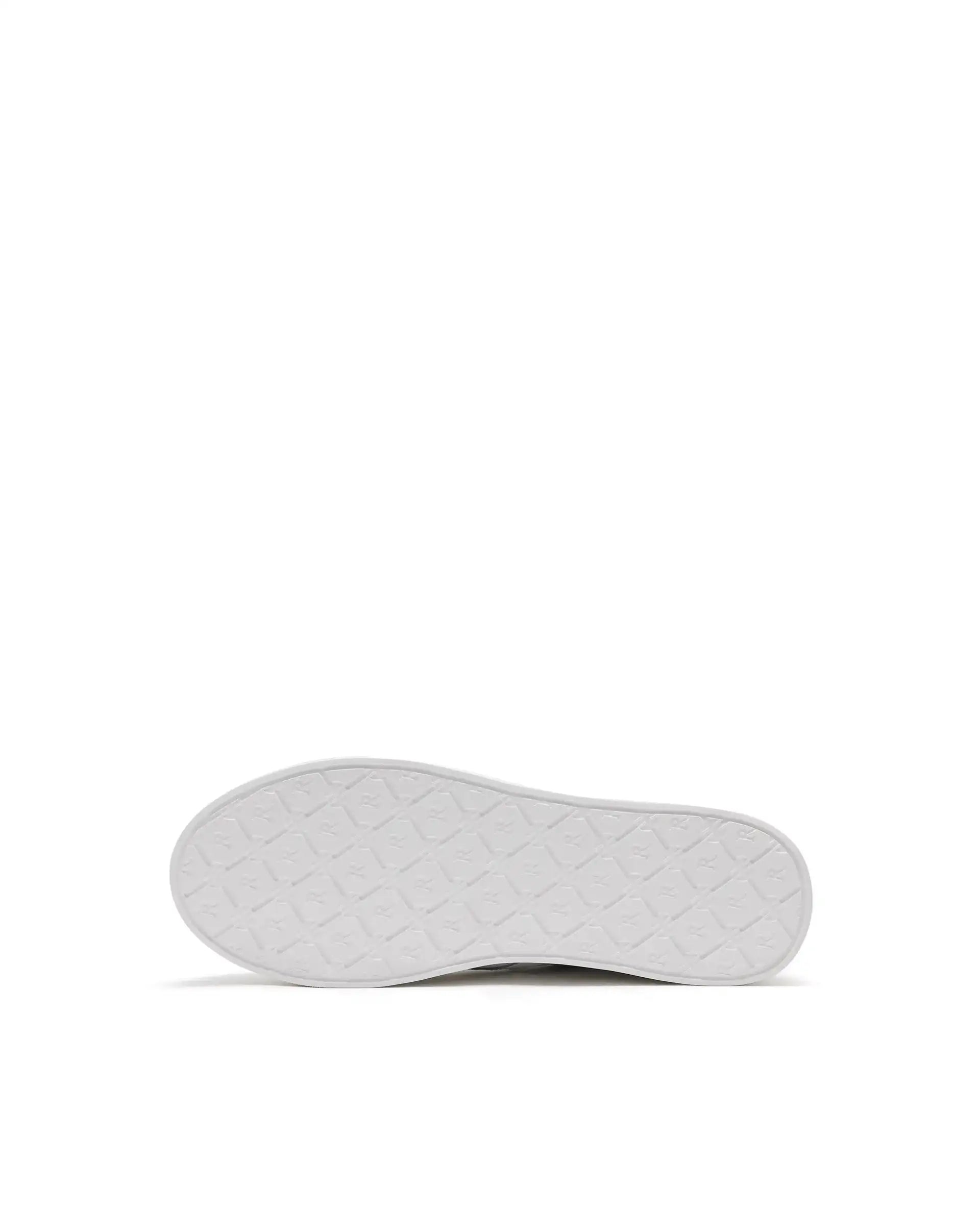 Rare Rabbit Men Umbra White Lace-Up Genuine Leather Low-Top Perforated Shoes