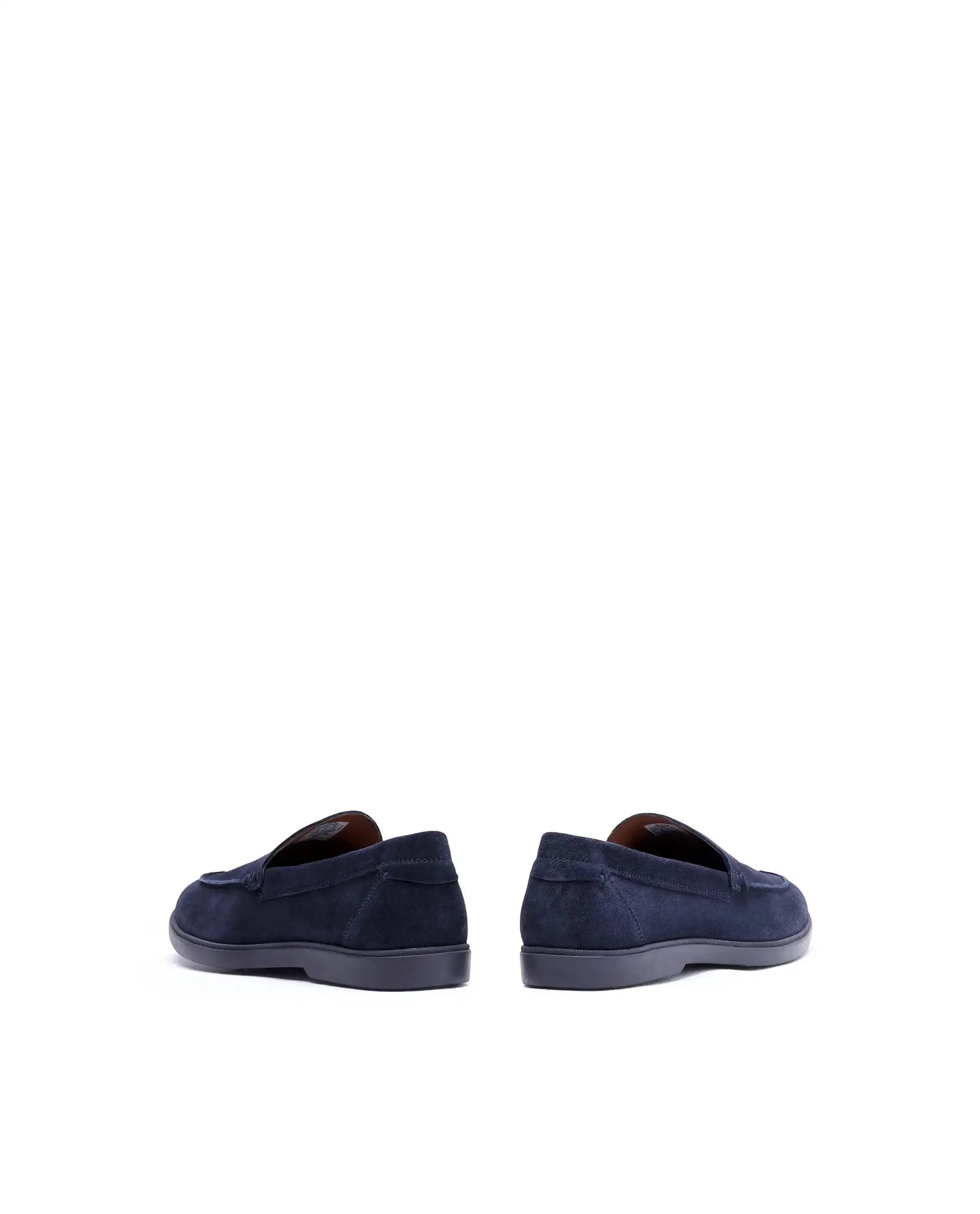 Rare Rabbit Men Velour Navy Suede Leather Slip-On Closure Loafer