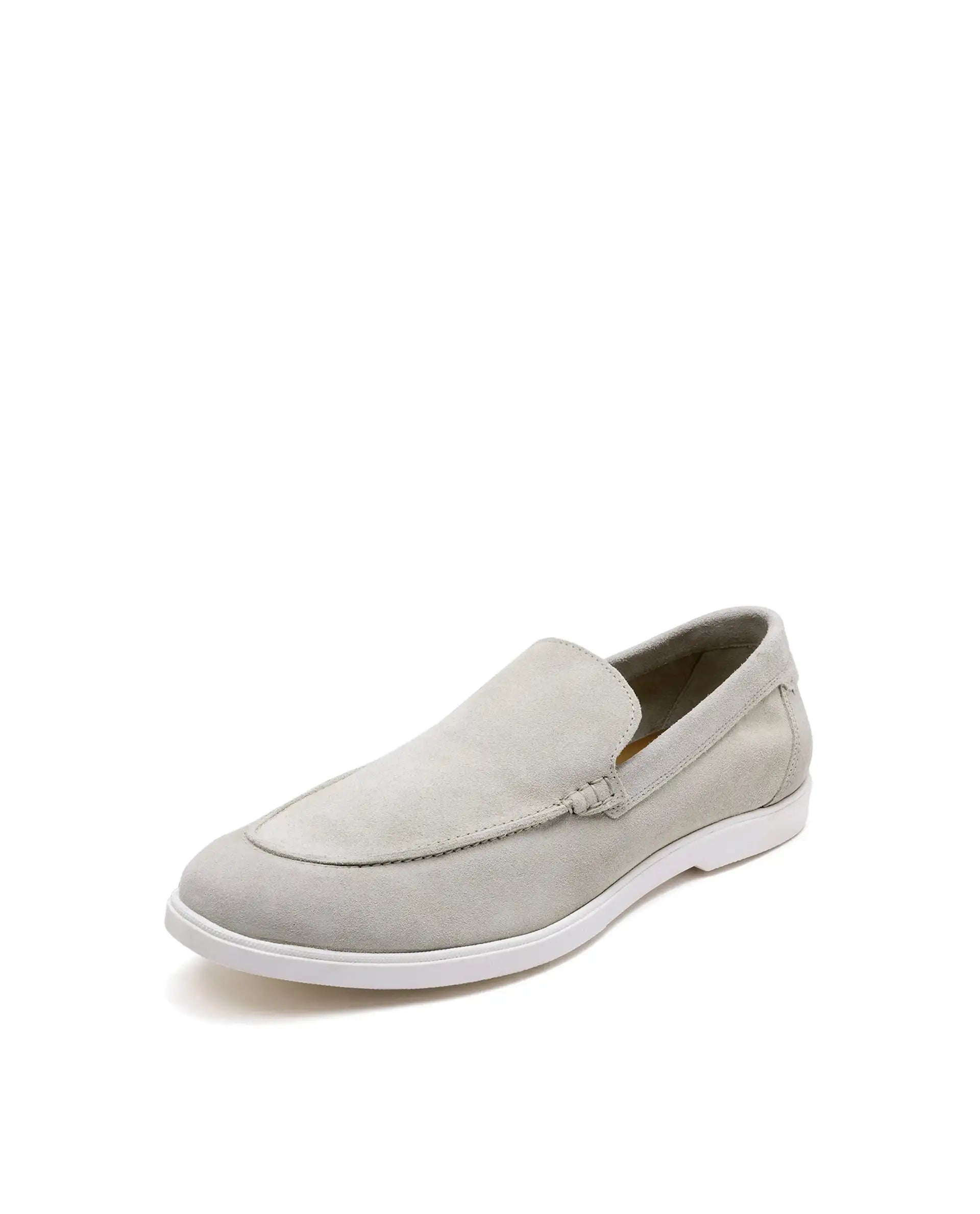 Rare Rabbit Men Velour Sand Suede Leather Slip-On Closure Loafer