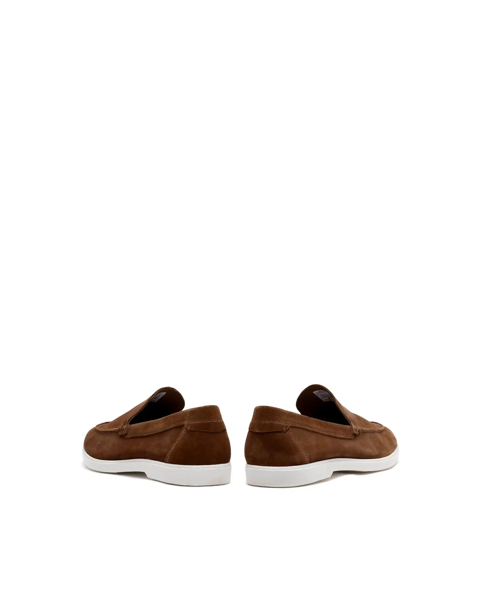 Rare Rabbit Men Velour Tan Suede Leather Slip-On Closure Loafer
