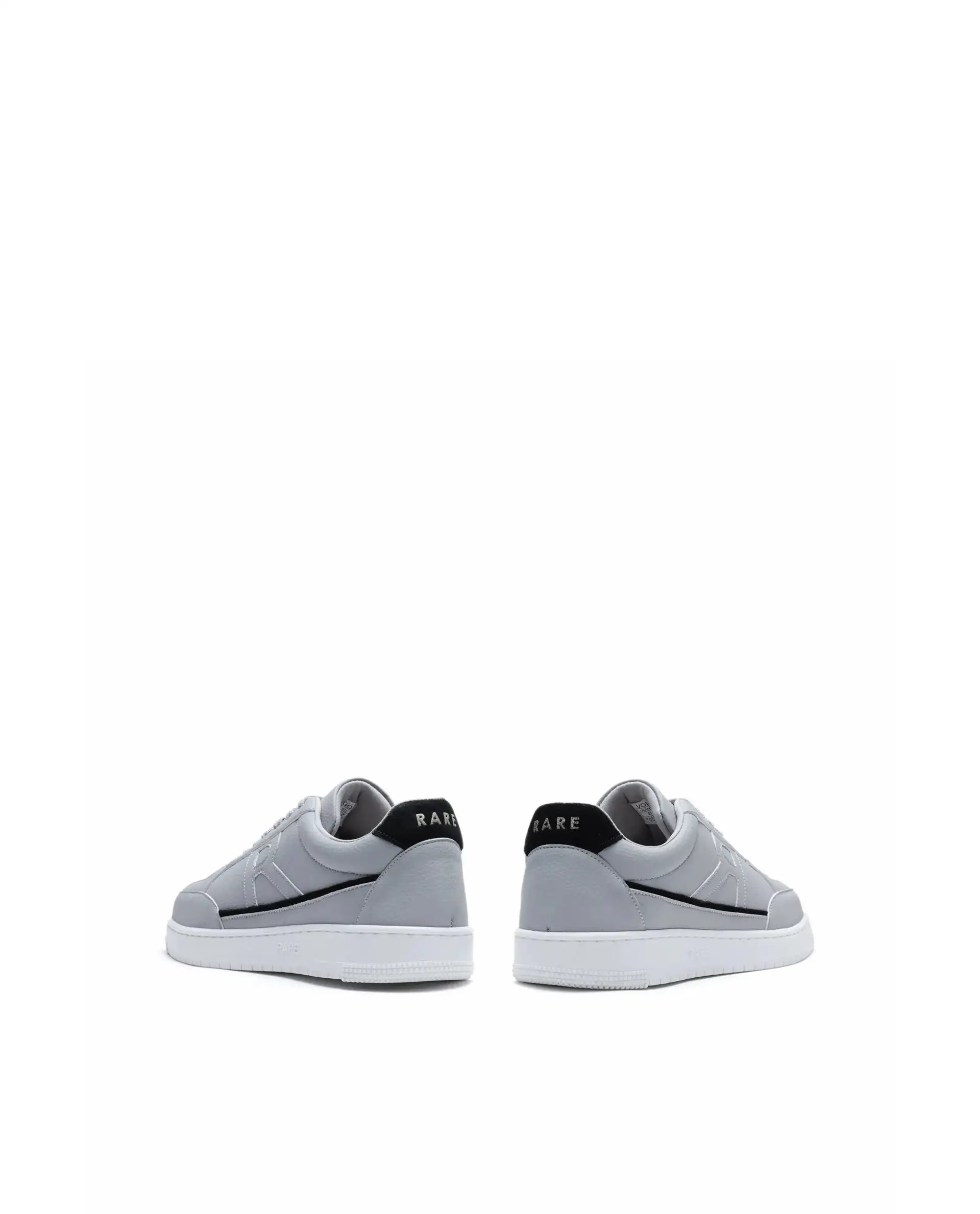 Rare Rabbit Men's Volgo Grey Micro Leather Sneaker