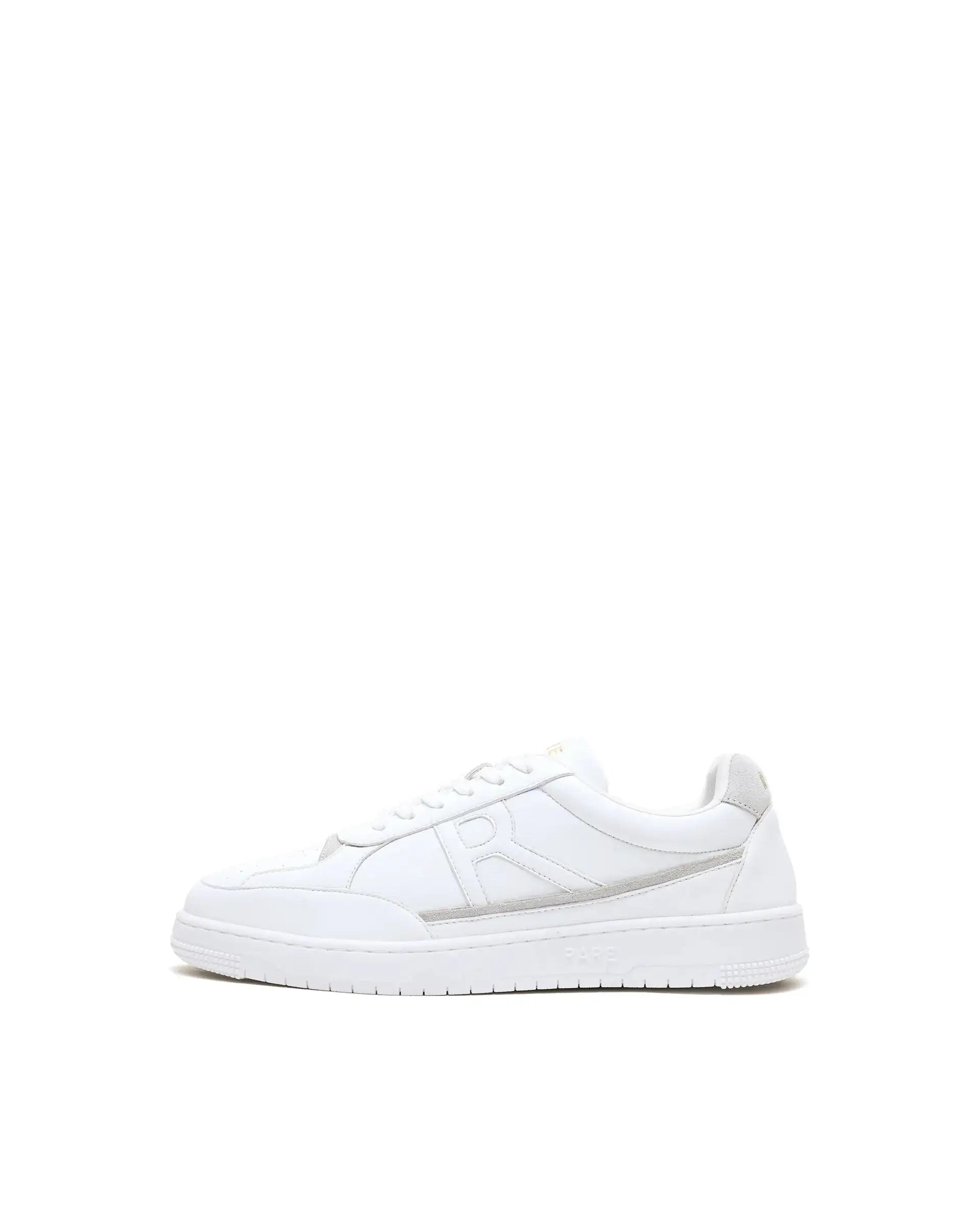 Rare Rabbit Men's Volgo White Micro Leather Sneaker
