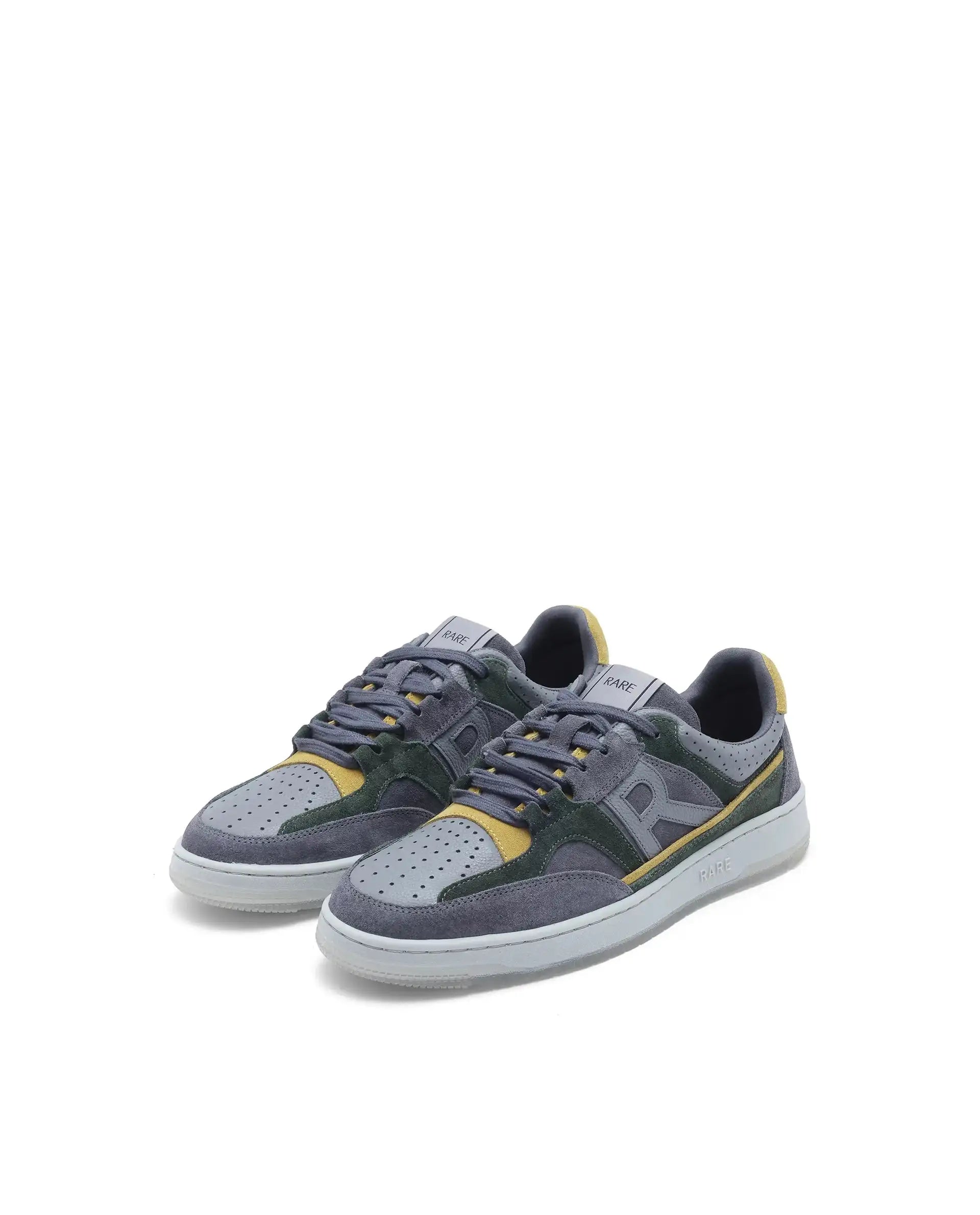 Rare Rabbit Men Voyage Dark Grey Lace-Up Closure Sneaker