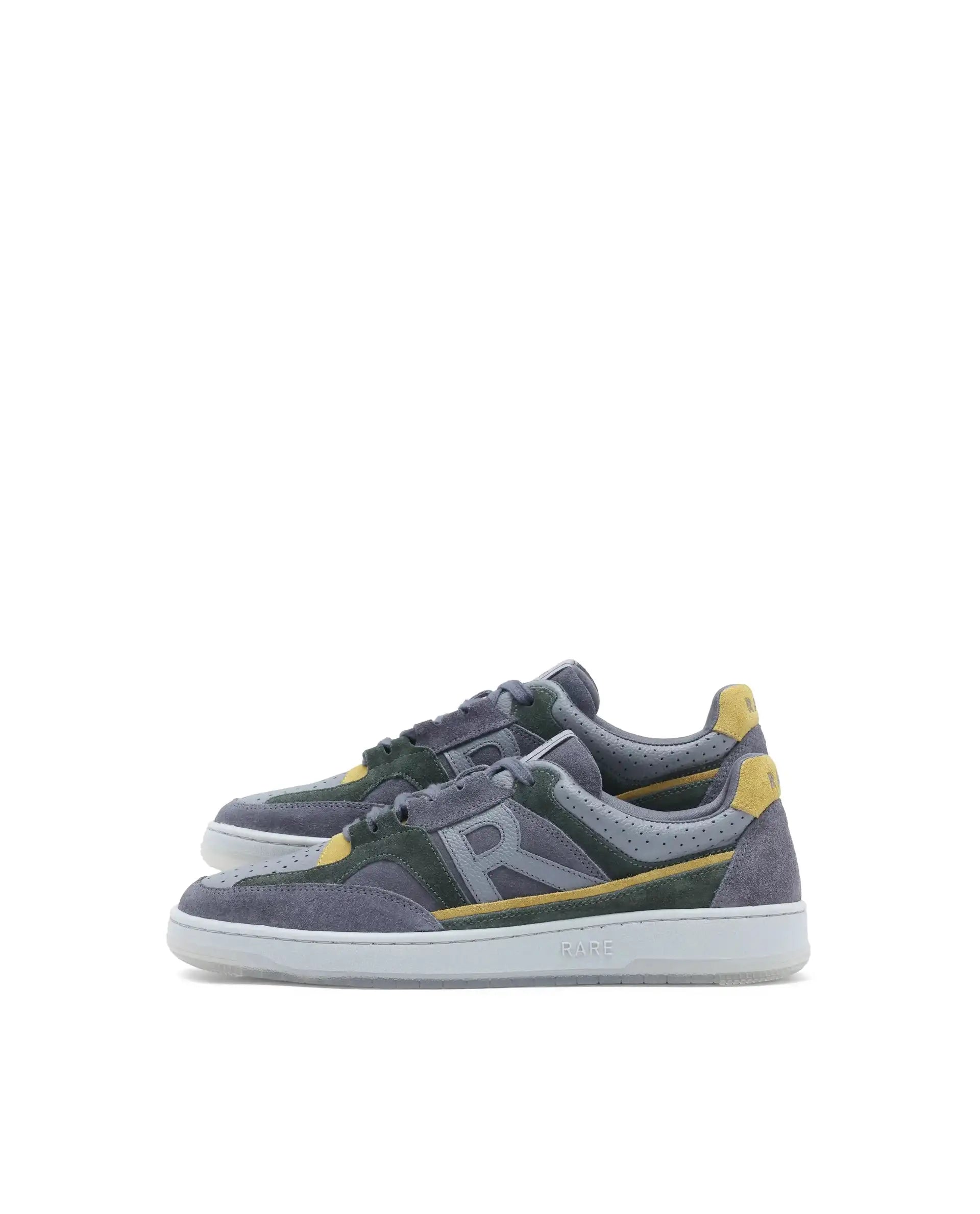 Rare Rabbit Men Voyage Dark Grey Lace-Up Closure Sneaker