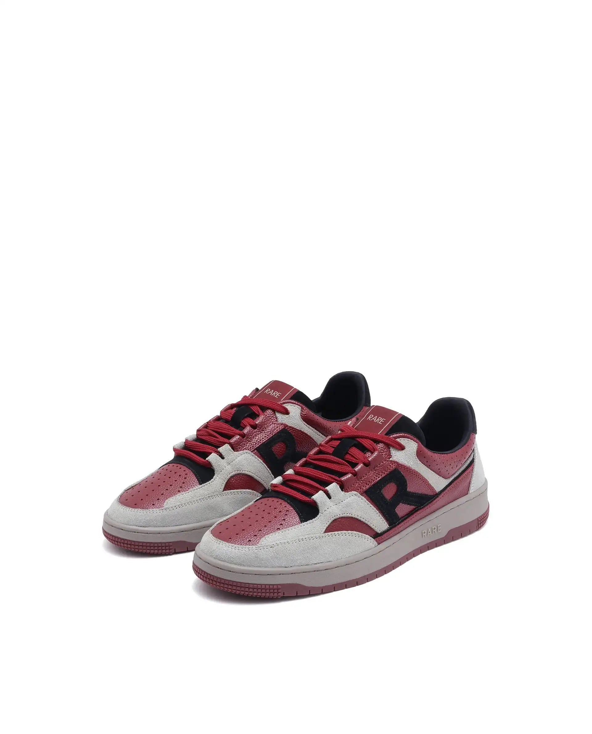 Rare Rabbit Men Voyage Red Leather Lace-Up Sneaker