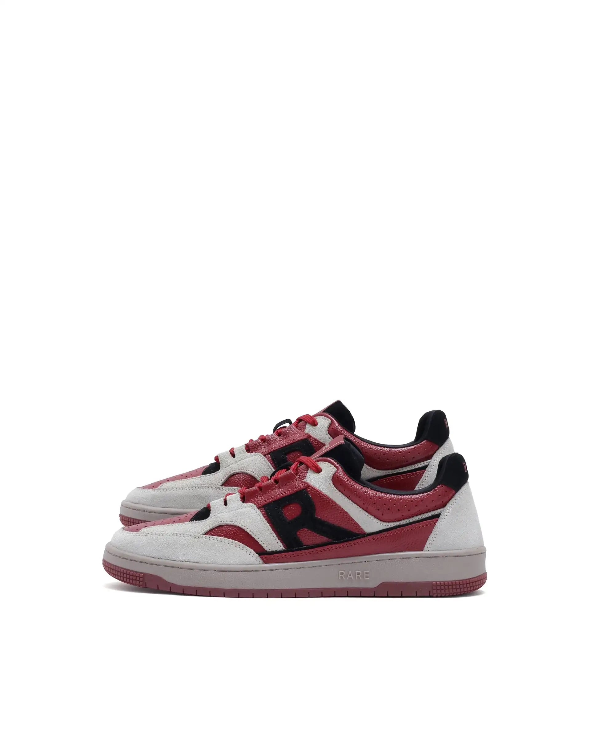 Rare Rabbit Men Voyage Red Leather Lace-Up Sneaker