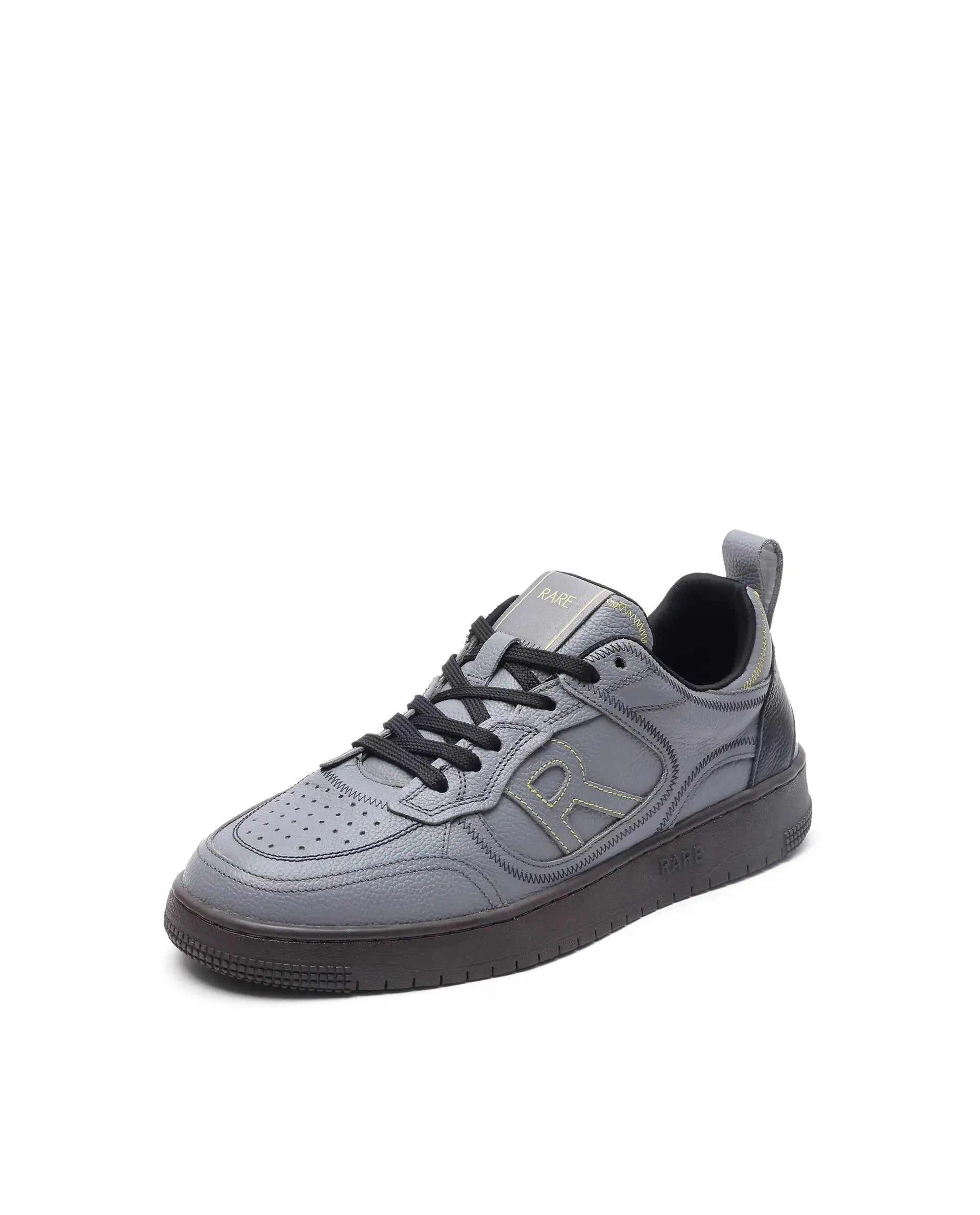 Rare Rabbit Men Zion Grey Lace-Up Closure Sneaker