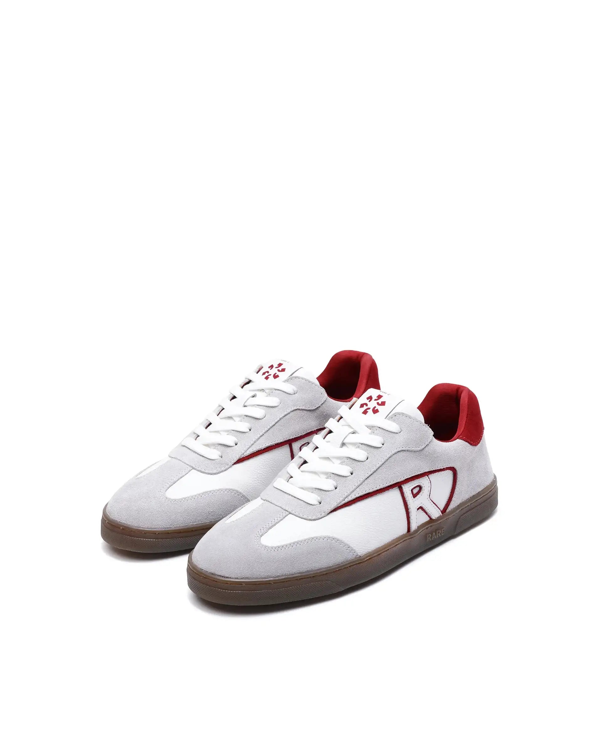 Rare Rabbit Men's Zoop Maroon Leather Lace-Up Closure Sneaker