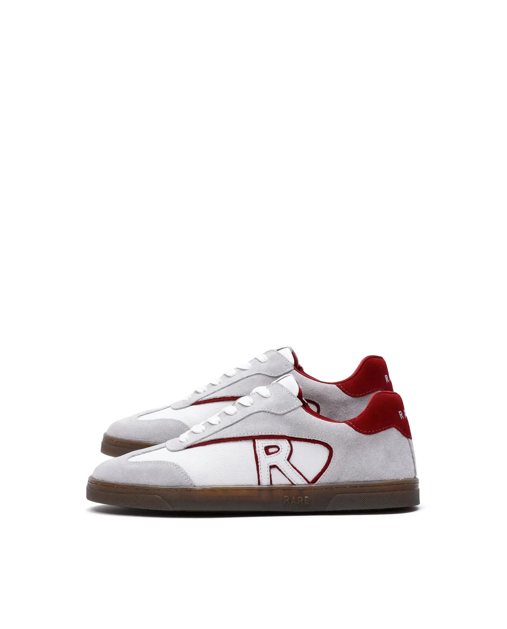 Rare Rabbit Men's Zoop Maroon Leather Lace-Up Closure Sneaker