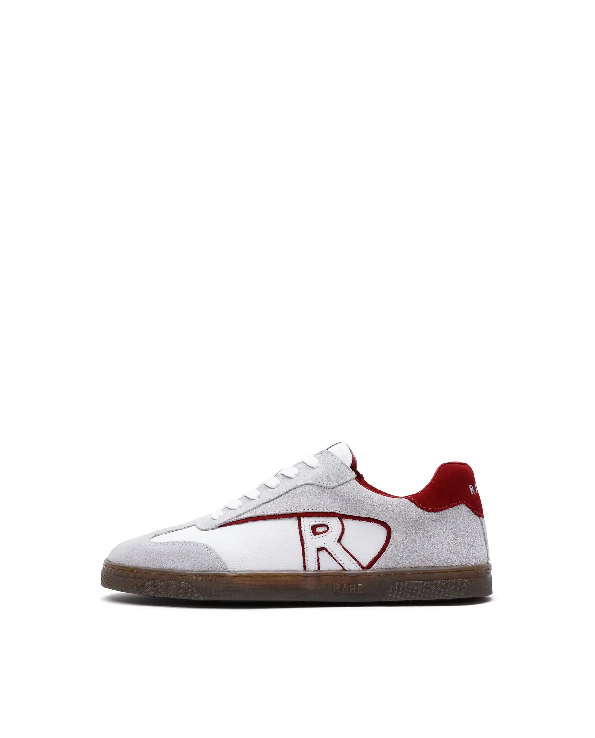 Rare Rabbit Men's Zoop Maroon Leather Lace-Up Closure Sneaker