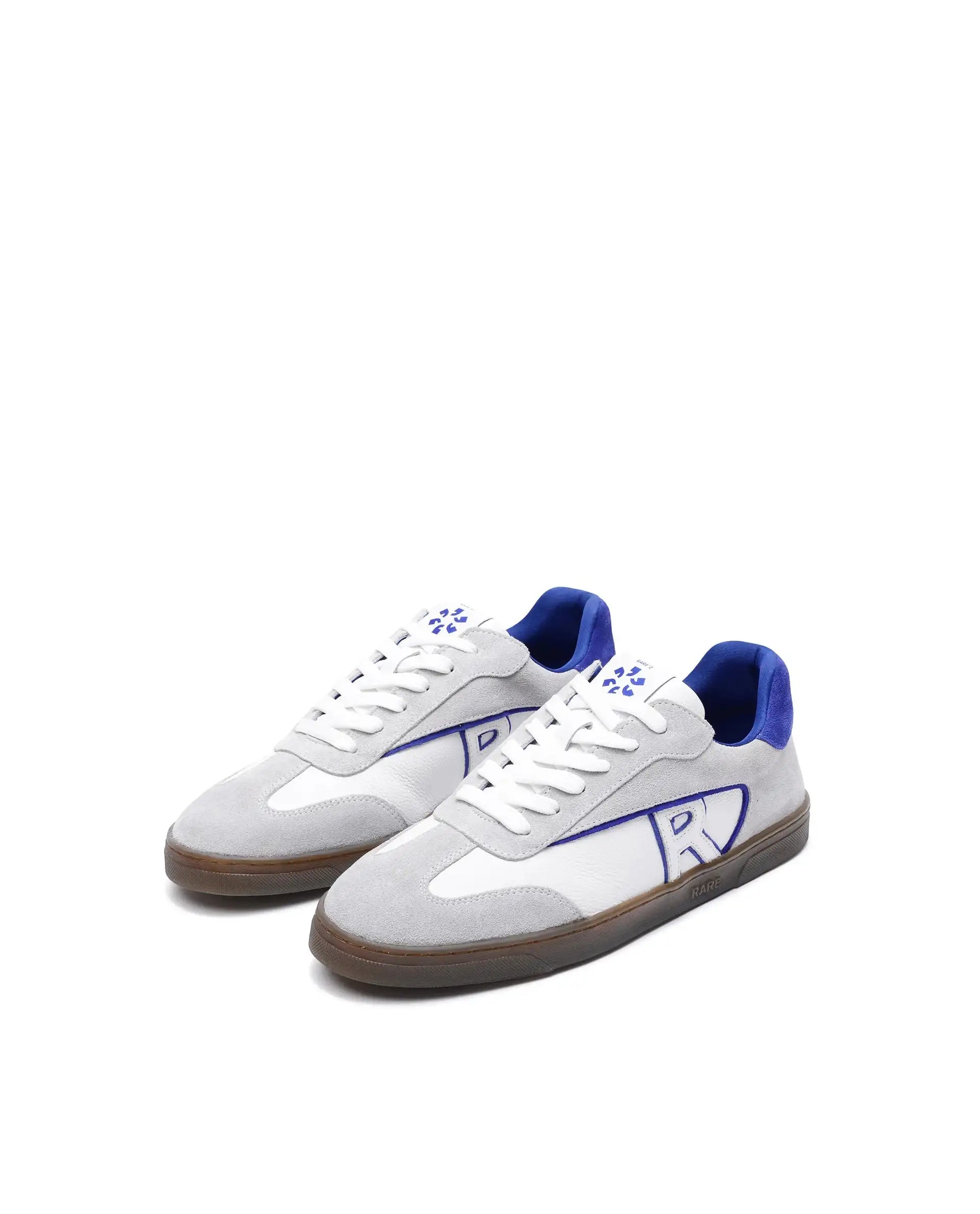 Rare Rabbit Men's Zoop White Leather Lace-Up Closure Sneaker