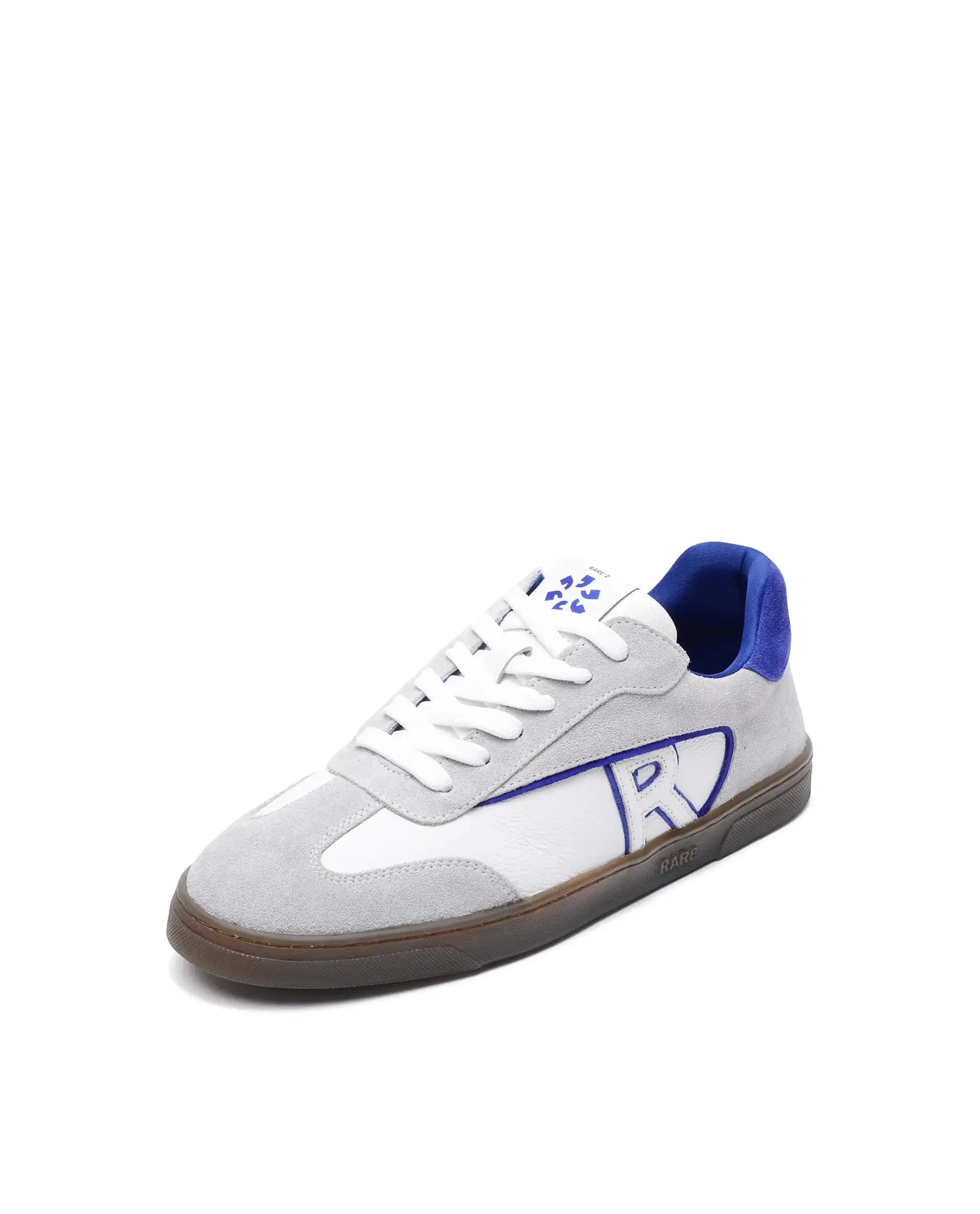 Rare Rabbit Men's Zoop White Leather Lace-Up Closure Sneaker