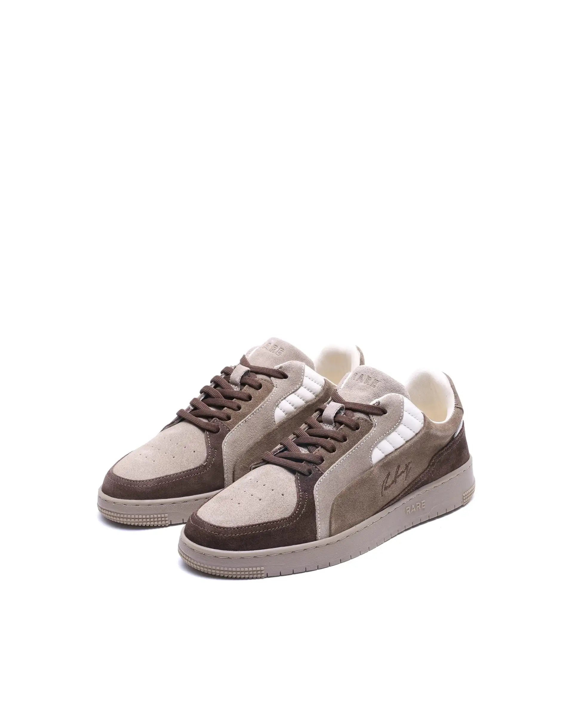 Rare Rabbit Men's Zwag Brown Suede Sneaker
