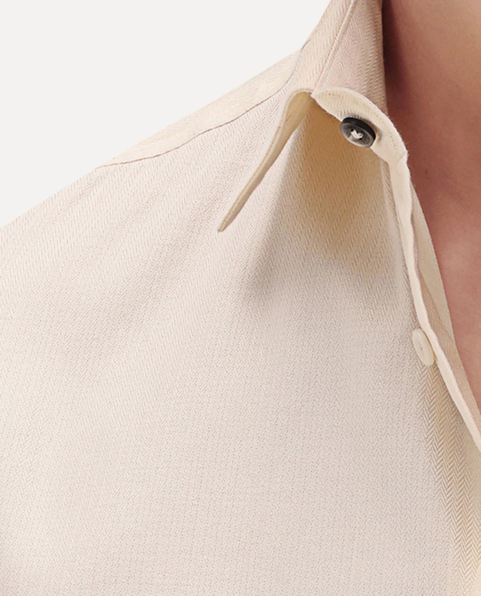 Rare Rabbit Men's Giro Light Yellow Cotton Full Sleeve Spread Collar Regular Fit Plain Shirt
