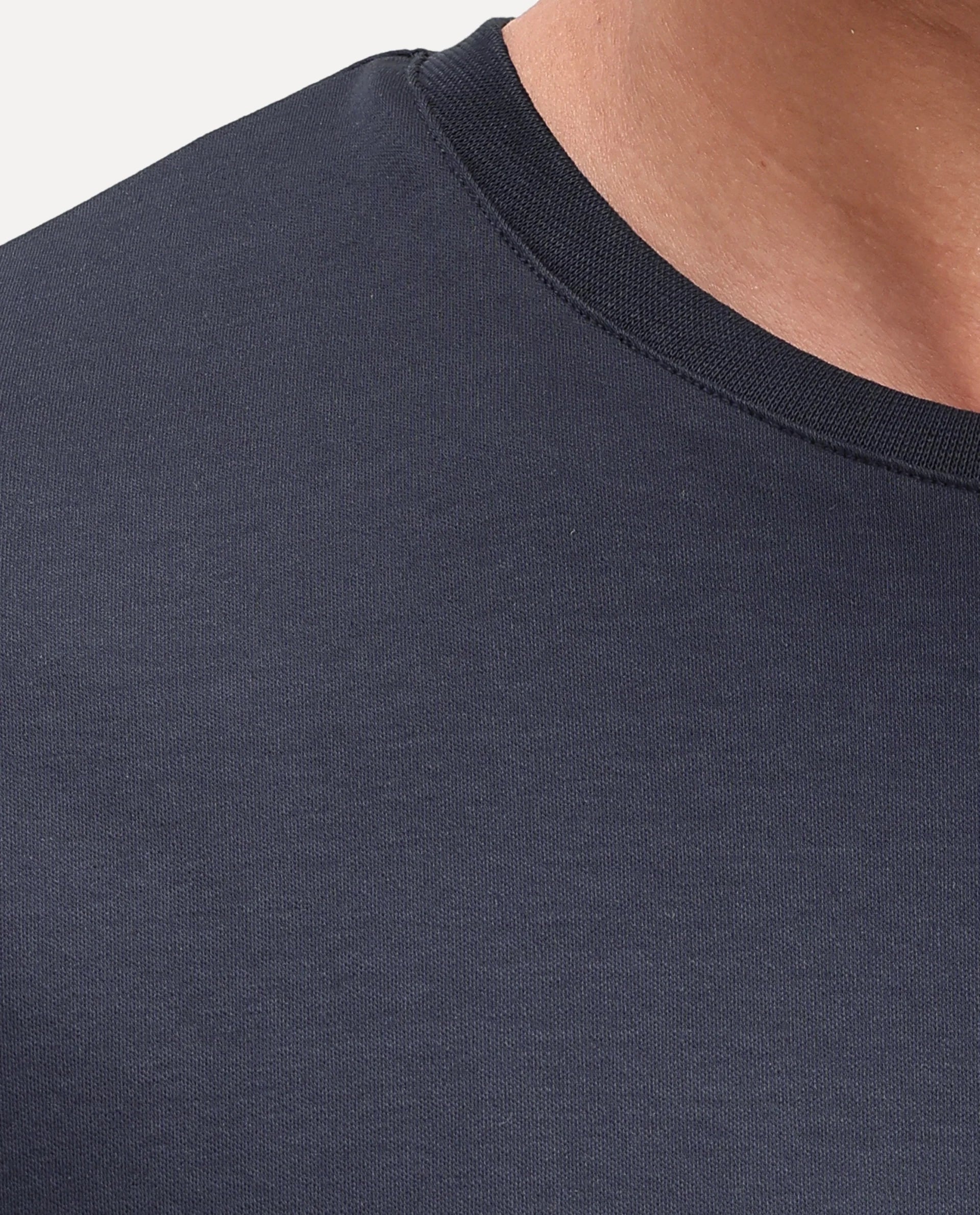 Rare Rabbit Men's Gist Primary Navy Cotton Crew Neck Regular Plain T-Shirt