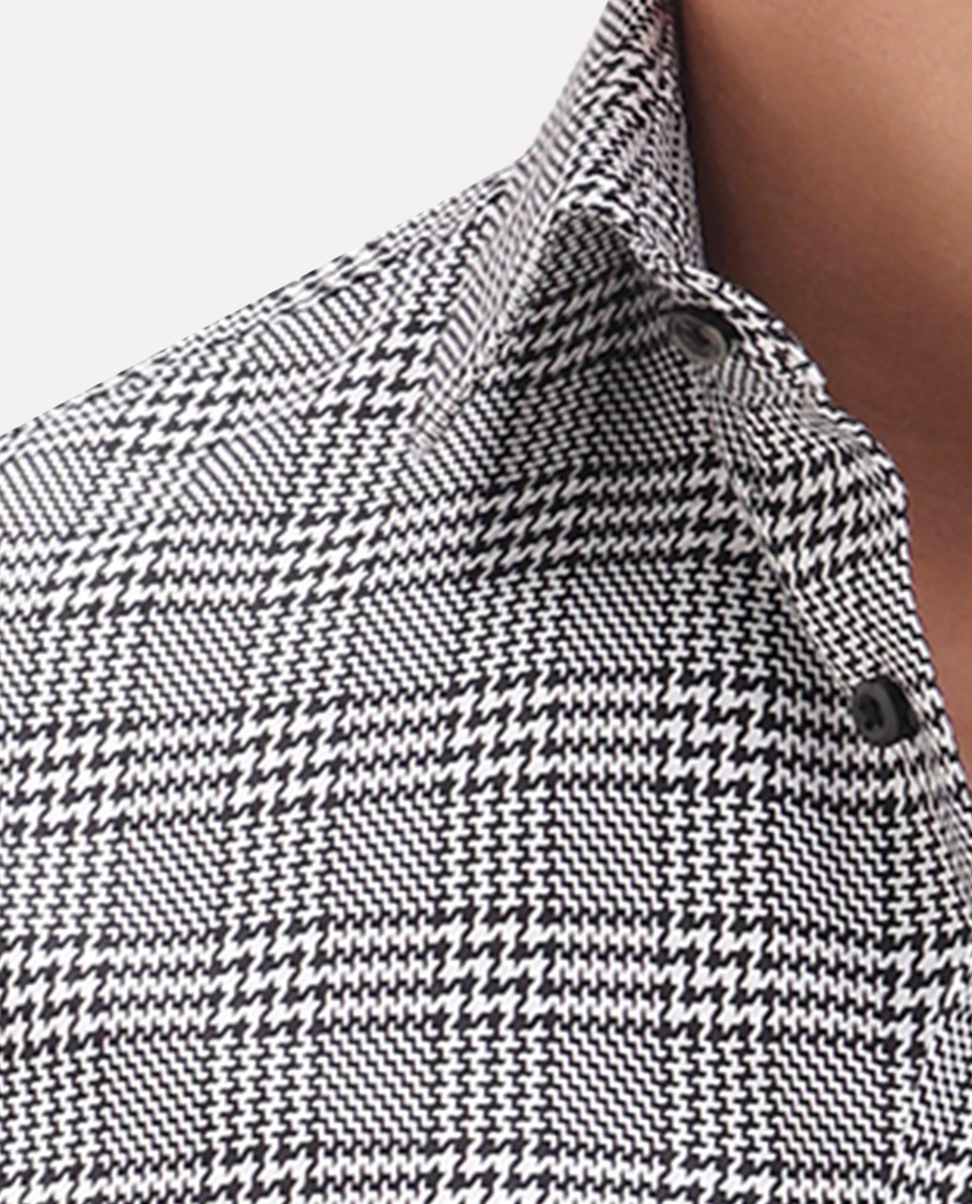 Rare Rabbit Men's Kate Black Cotton Fabric Full Sleeve Spread Collar Regular Checked Shirt
