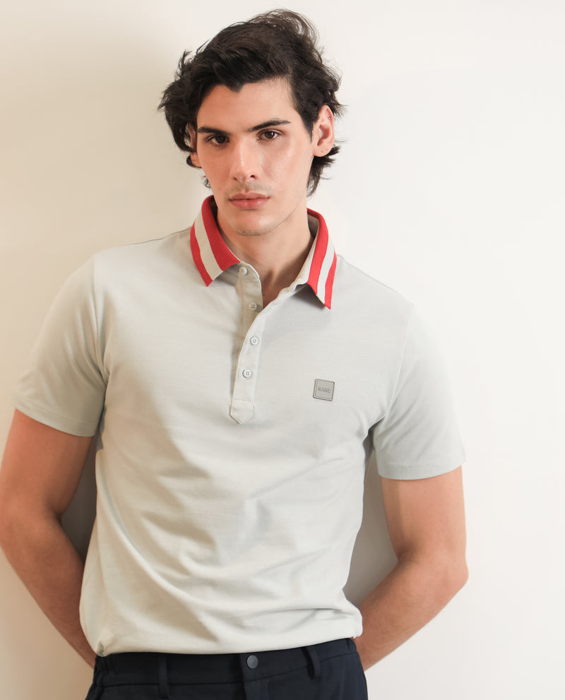 CLASSIC CONTRAST COLLAR KNIT POLO